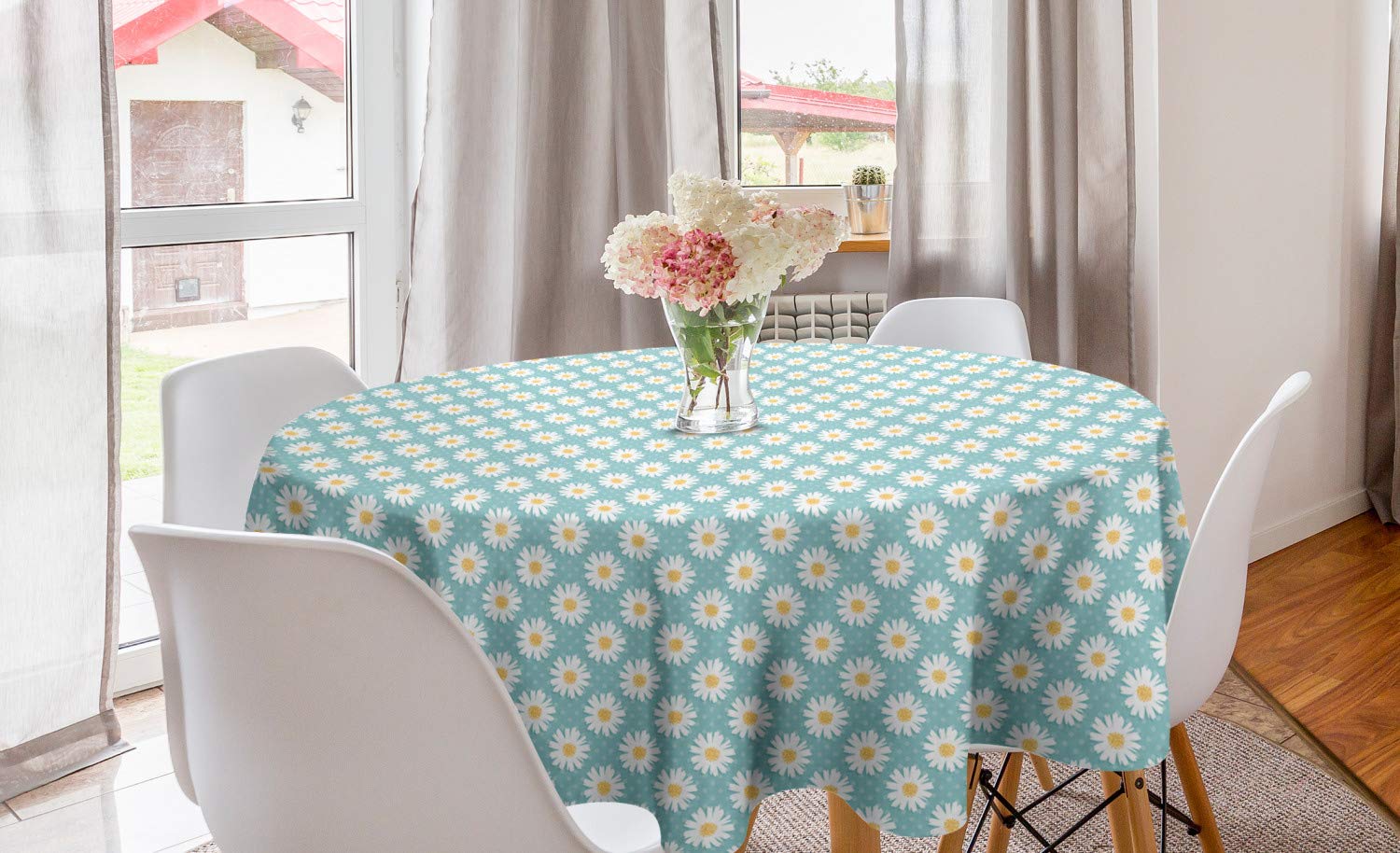 Ambesonne Spring Round Tablecloth - 60