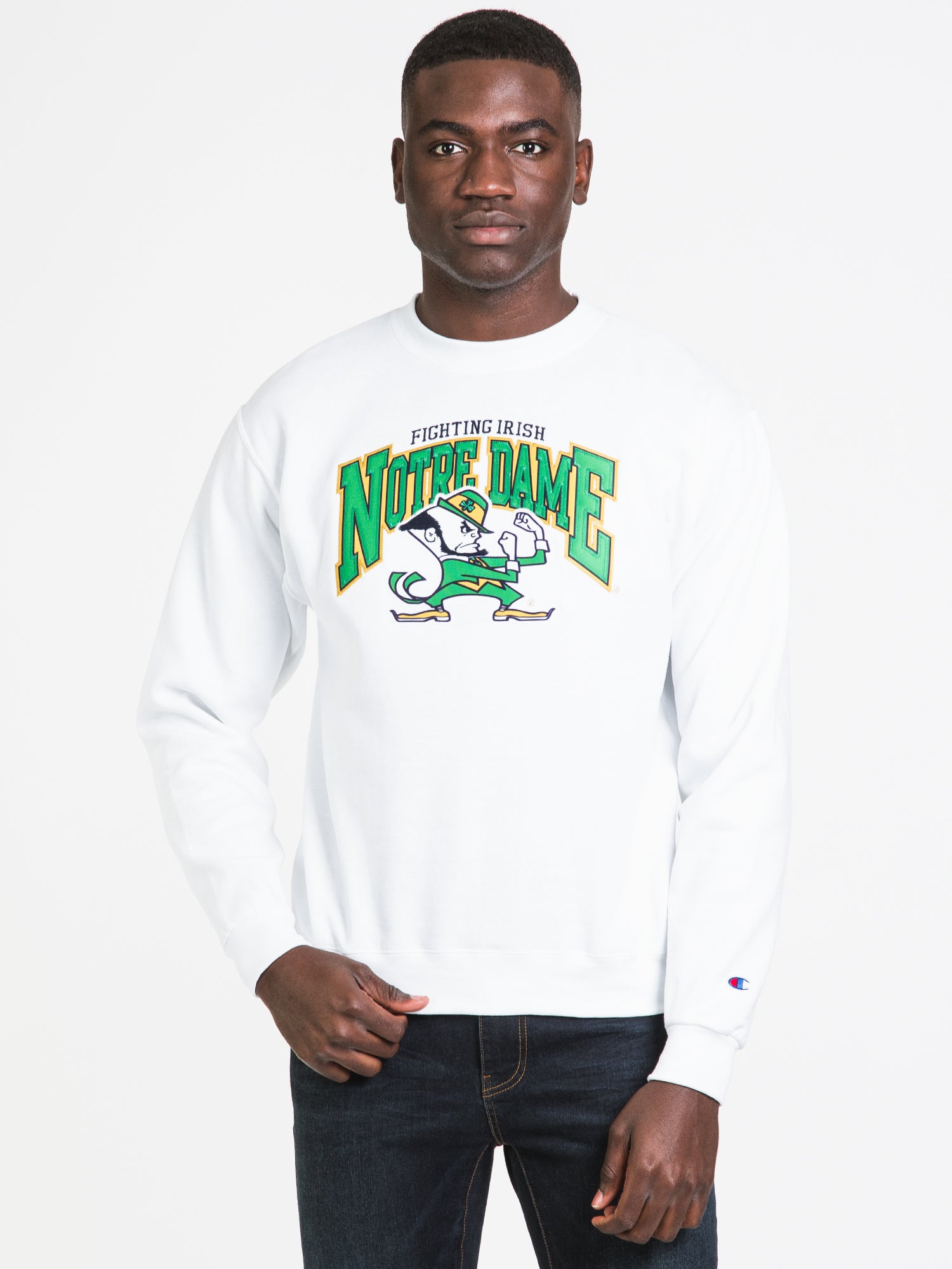 Champion Eco PowerBlend ND Crew Sweatshirt - Soft & Sustainable Cotton Blend - Clearance Sale for Men & Women - Perfect for Casual Wear, Gym & Lounge