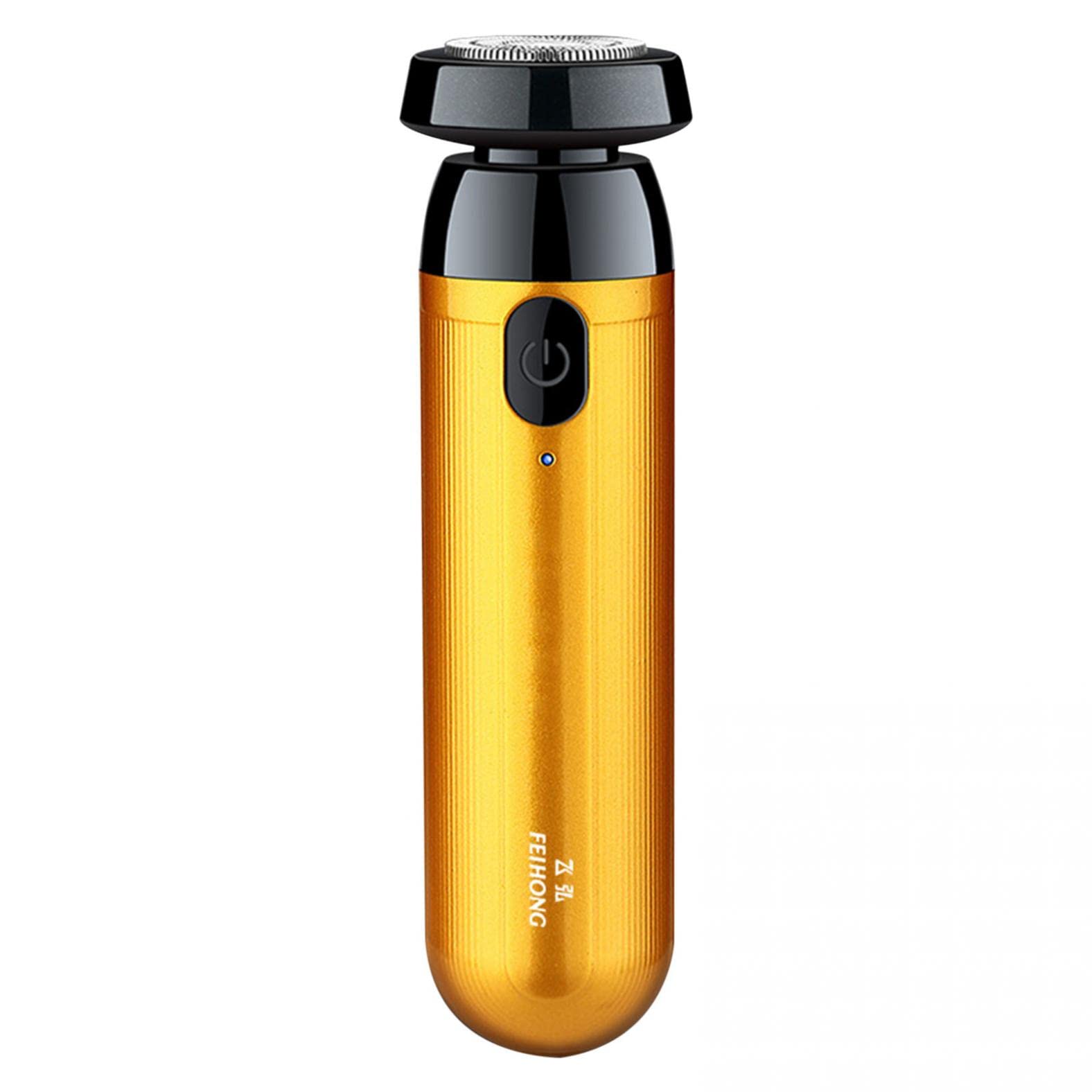Mini Portable Electric Shaver for Men - USB Rechargeable Wet & Dry Shaver, Compact Travel & Pocket Razor for Body Hair, Legs, Armpit & Chest - Gold | Perfect for Travel, Gym & Quick Touch-Ups at Home