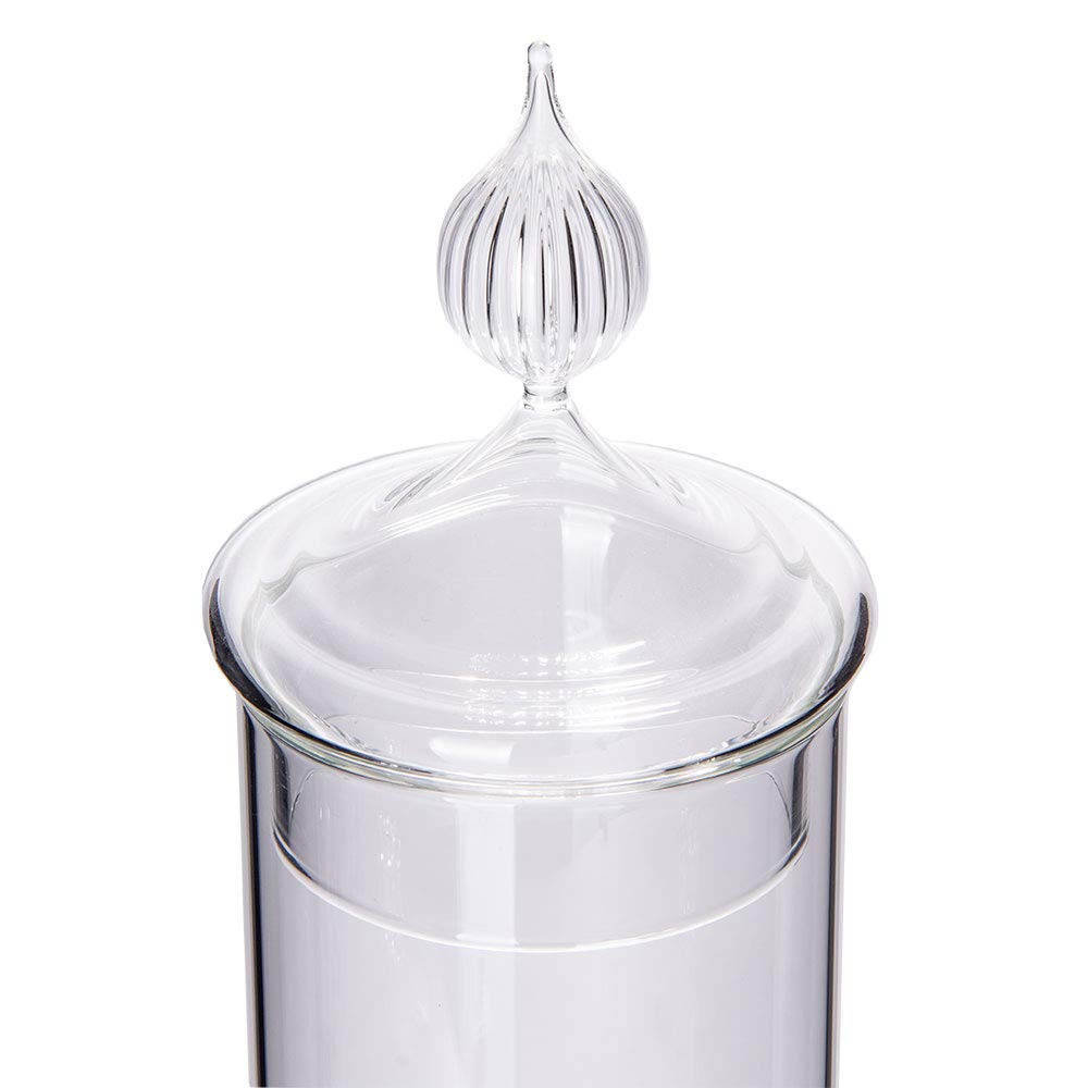 Premium Absinthe Fountain Petite by ALANDIA - Handcrafted Mouthblown Glass with 2 Spouts for Easy Pouring | Perfect for Home Bars, Cocktail Parties & Bohemian Decor