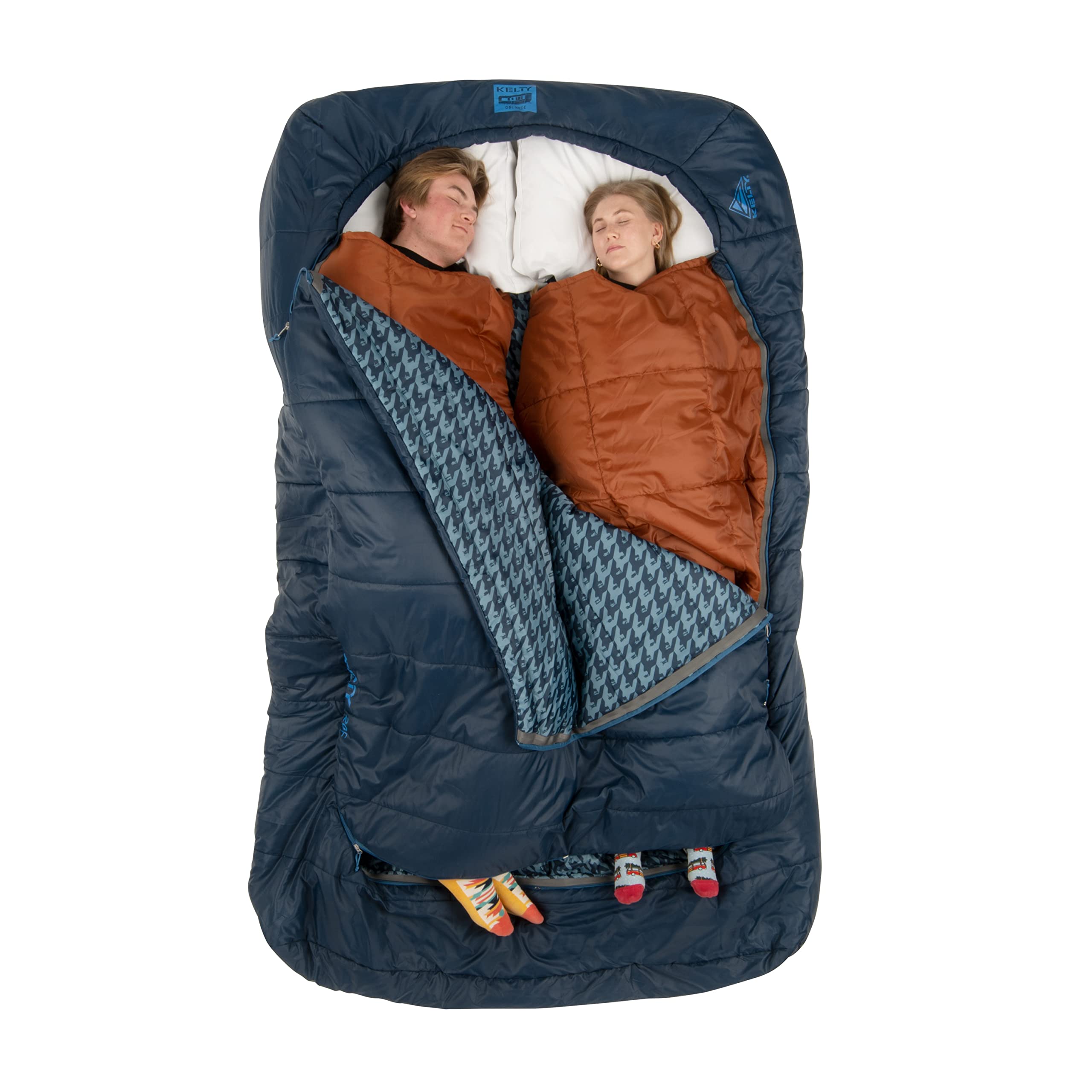Kelty Tru.Comfort Doublewide 20 Degree Sleeping Bag - 2 Person Synthetic Camping Sleeping Bag for Couples & Family | Warm & Spacious for Backpacking, Hiking & Outdoor Adventures