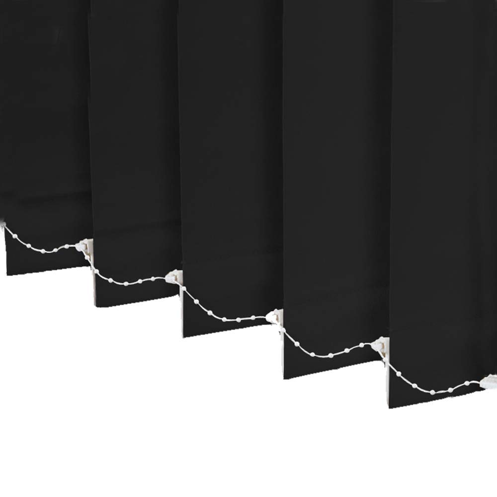 LETAU 100% Blackout Cordless Vertical Window Shades - 3 Inch Slat Fabric, Thermal Insulated, Energy Saving & UV Protection - Perfect for Living Room, Bedroom, and Office Decor