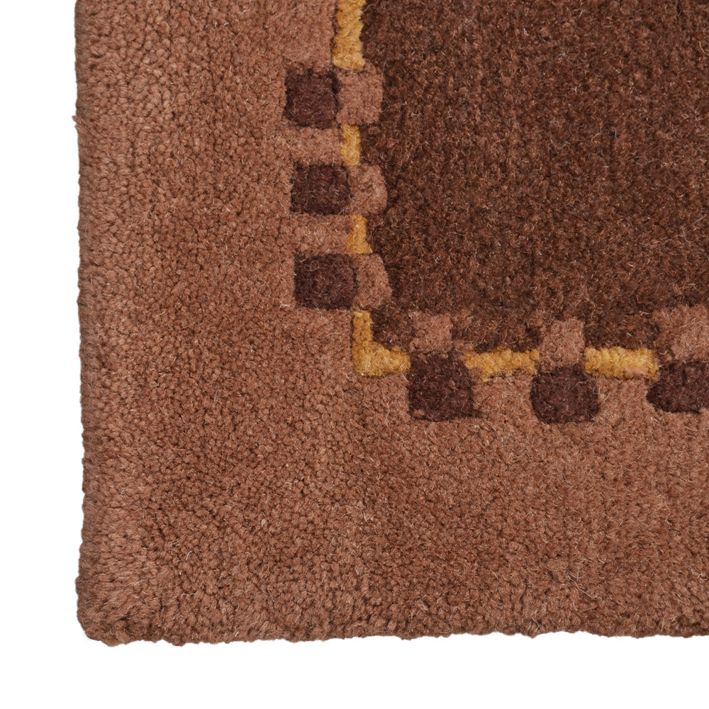 Handmade Bold Hand Knotted Rug - Premium Quality Wool Area Rug for Living Room, Bedroom, Dining Room - Soft & Durable Home Decor