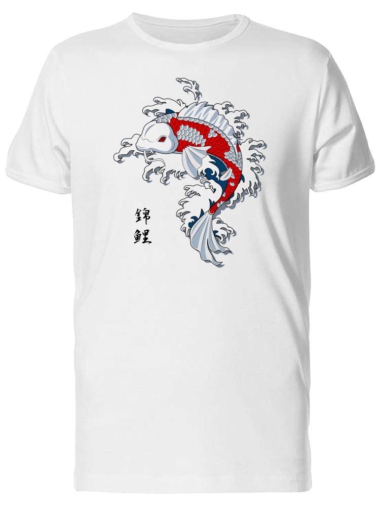 Red Eyed Koi Fish Graphic T-Shirt for Men - Japanese Style Casual Tee for Streetwear, Summer Outfits & Anime Lovers