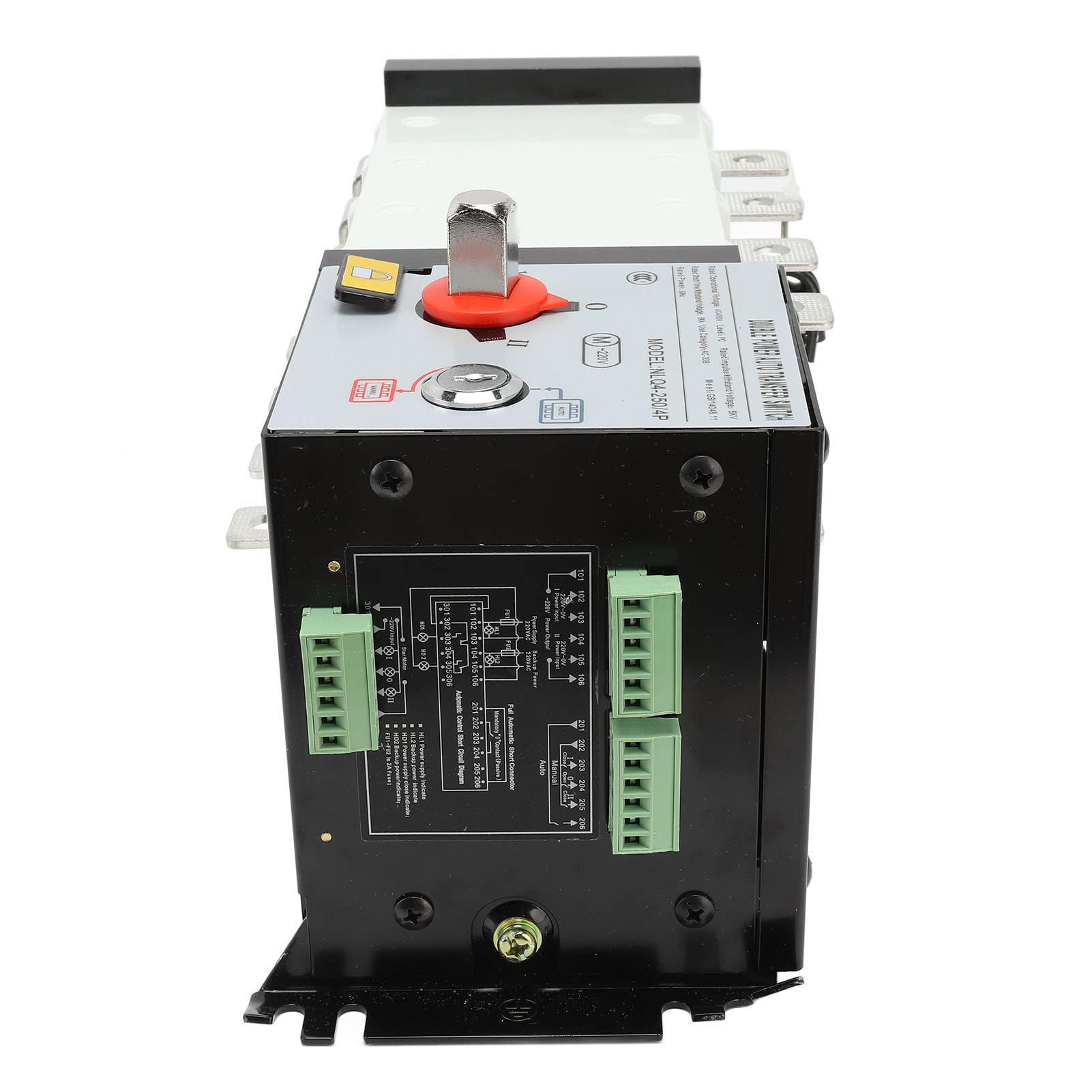 200A Generator Transfer Switch - AC400V Automatic Power Transfer Switch with Isolated Short Circuit Protection for Office & Home Backup Power | Reliable PC & Equipment Power Switching Solution