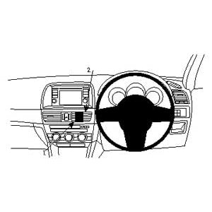 ClicOn No Holes Center Dash Mount for Mazda CX5 (2012-2017) - Perfect for GPS, Phone & Dash Cam Installation - Secure & Easy Car Accessory Mounting Solution
