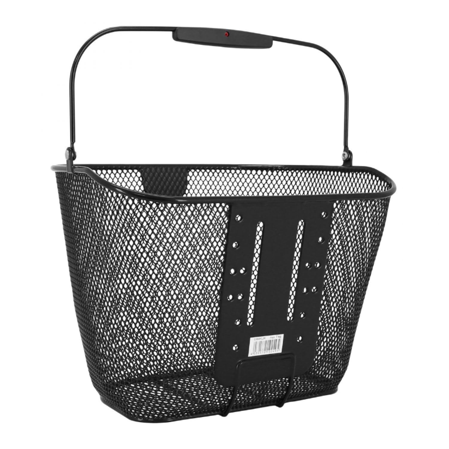 KlickFix Front Basket Uni Plus - Universal Bike Basket for Commuting, Shopping & Outdoor Adventures - Durable & Easy to Install Bicycle Accessory