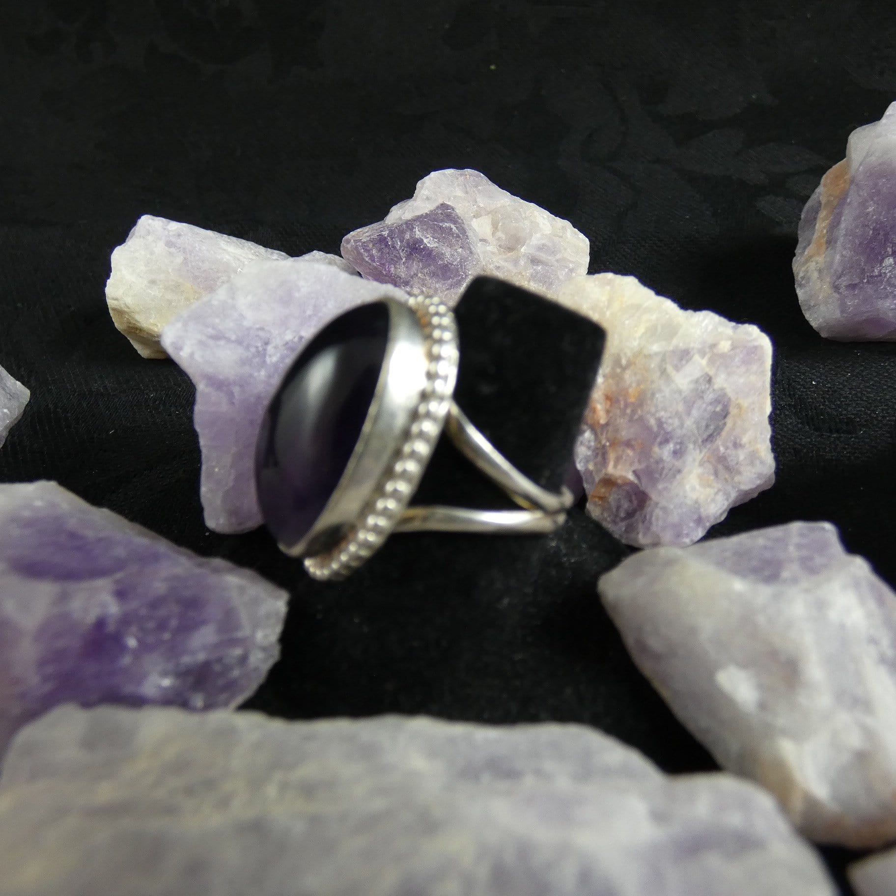 Natural Amethyst Sterling Silver Ring for Women Size 7 - Elegant Purple Gemstone Jewelry Gift for Birthday, Anniversary & Everyday Wear