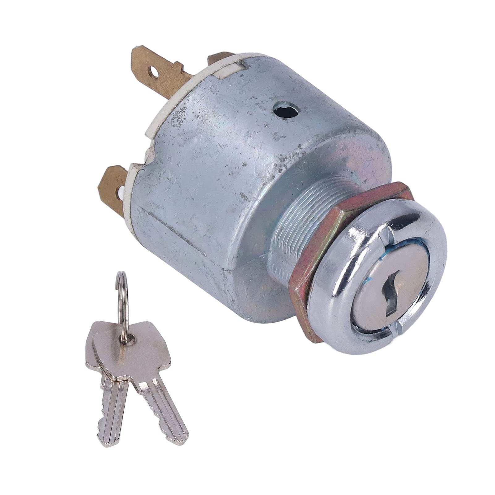 Heavy Duty Truck Ignition Starter Switch - 3 Terminal Easy Installation with 2 Keys | Replacement Part for Semi Trucks & Commercial Vehicles | Ideal for Fleet Maintenance & Emergency Roadside Repairs
