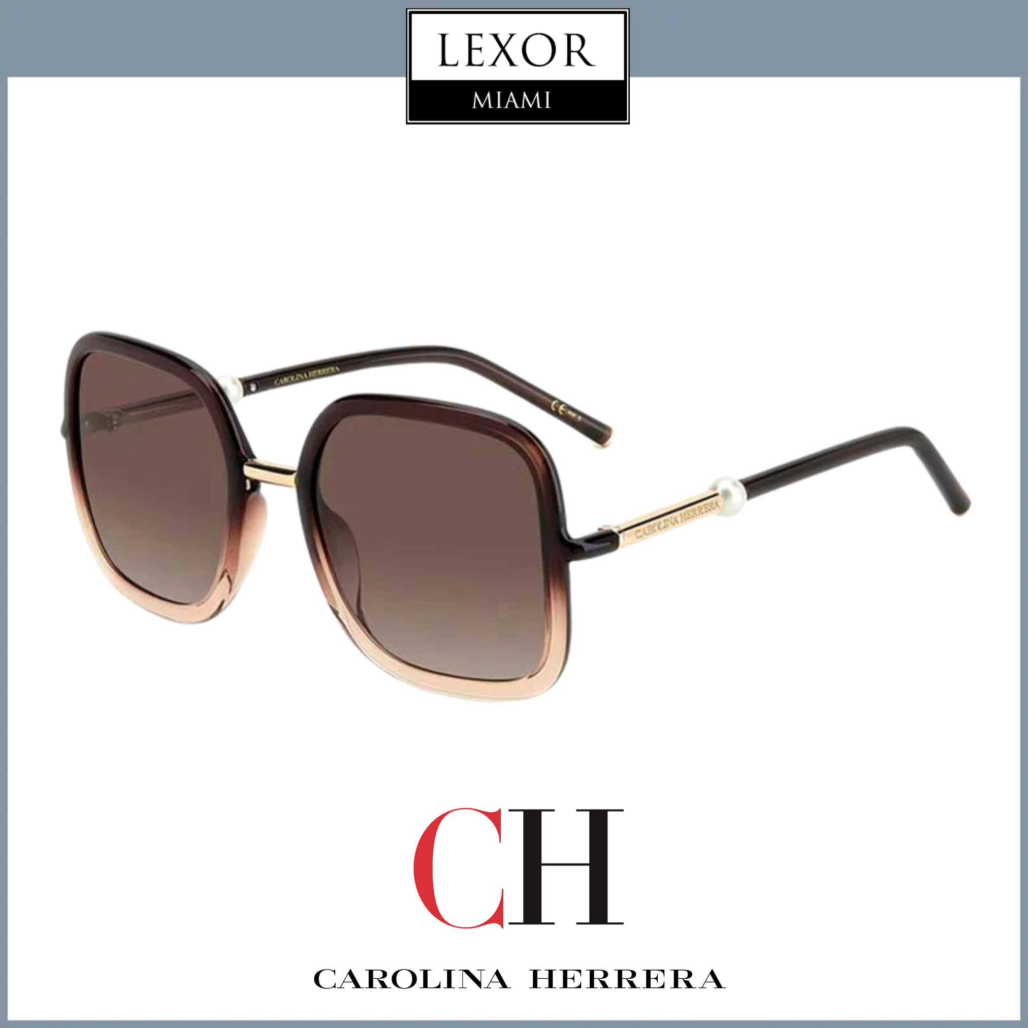 Carolina Herrera HER 0078/G/S 008M HA 55/22 Women's Designer Sunglasses - UV Protection & Polarized Lenses for Fashion & Outdoor Activities