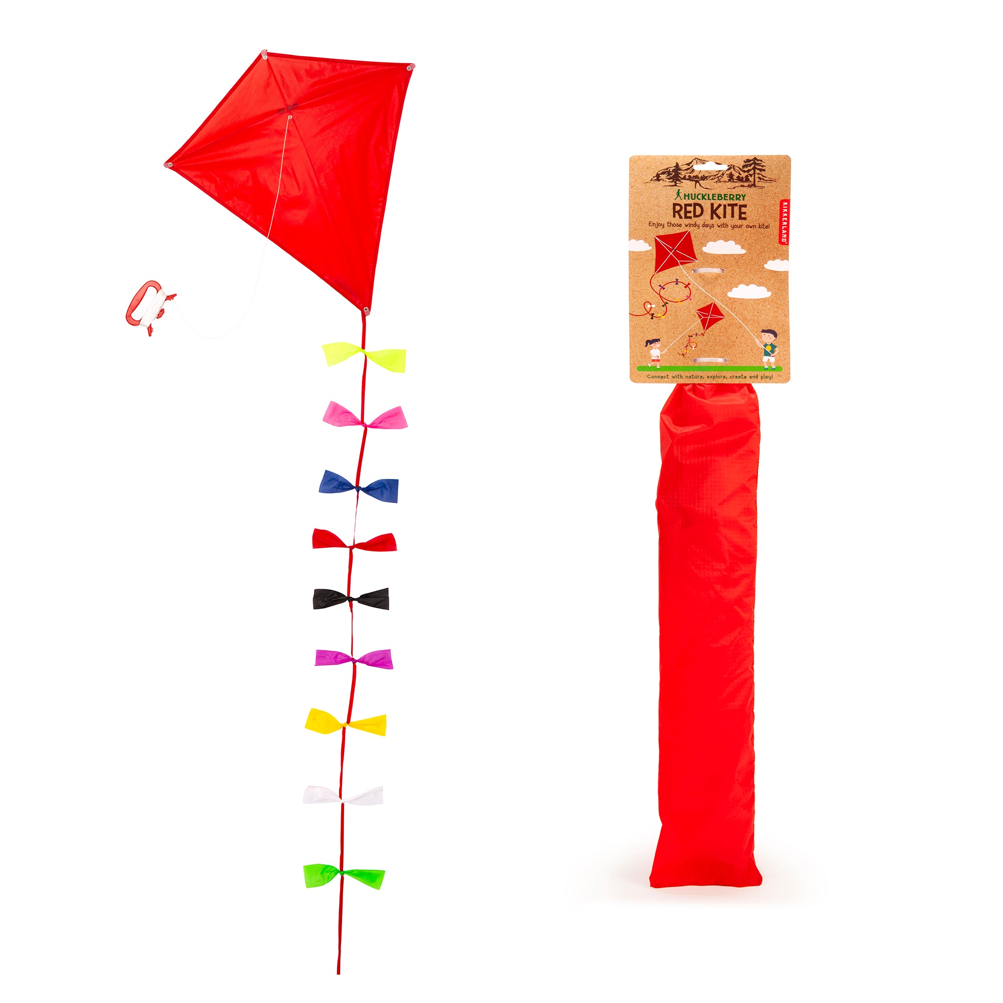 Huckleberry Red Kite - Premium Quality Outdoor Kite for Kids & Adults - Perfect for Beach, Park & Backyard Flying - Durable & Easy to Fly