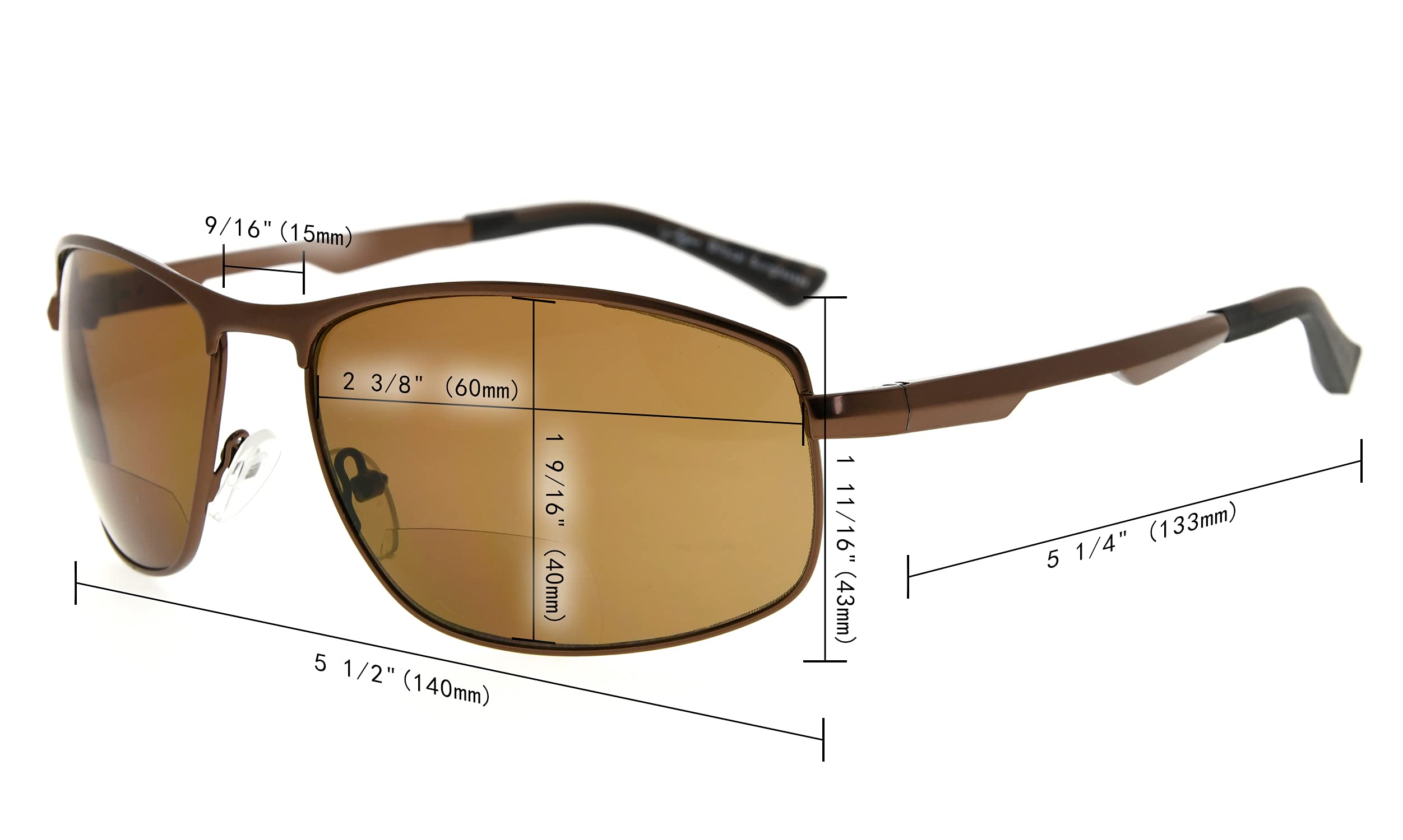 Eyekepper Bifocal Sunglasses for Men & Women - Polarized Reading Sunglasses with UV Protection - Perfect for Outdoor Activities, Driving, Fishing & Beach