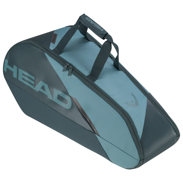 Head Tour Racquet Bag M (Cyan/Blue) - Tennis Equipment Storage & Organization for Players & Coaches - Perfect for Court, Gym & Travel