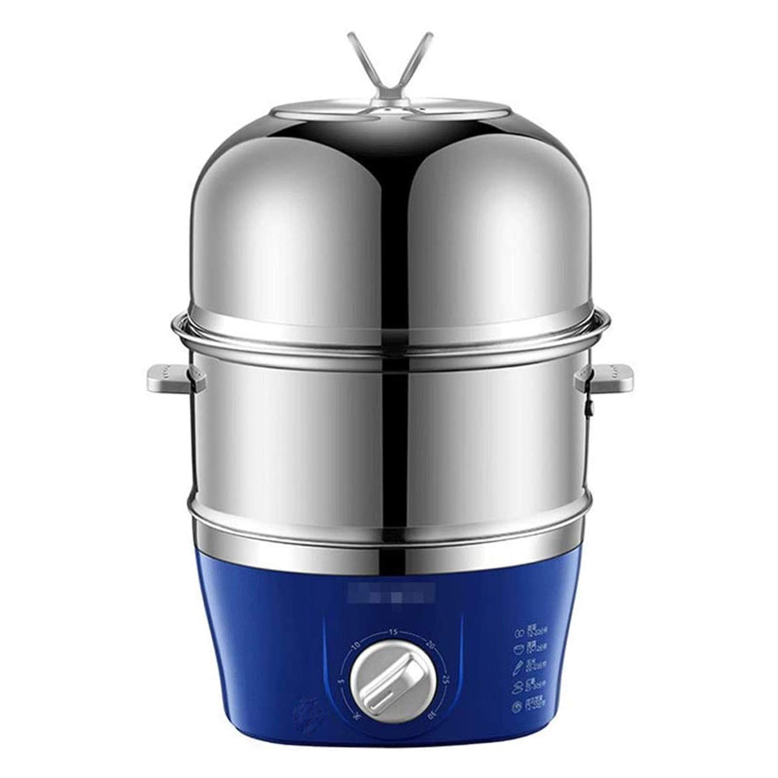 Electric Egg Boiler - Automatic Shut Off, 9 Egg Capacity for Perfect Soft/Medium/Hard Boiled Eggs with Measuring Cup | Ideal for Breakfast Meal Prep, Camping & Dorm Cooking (Size B)