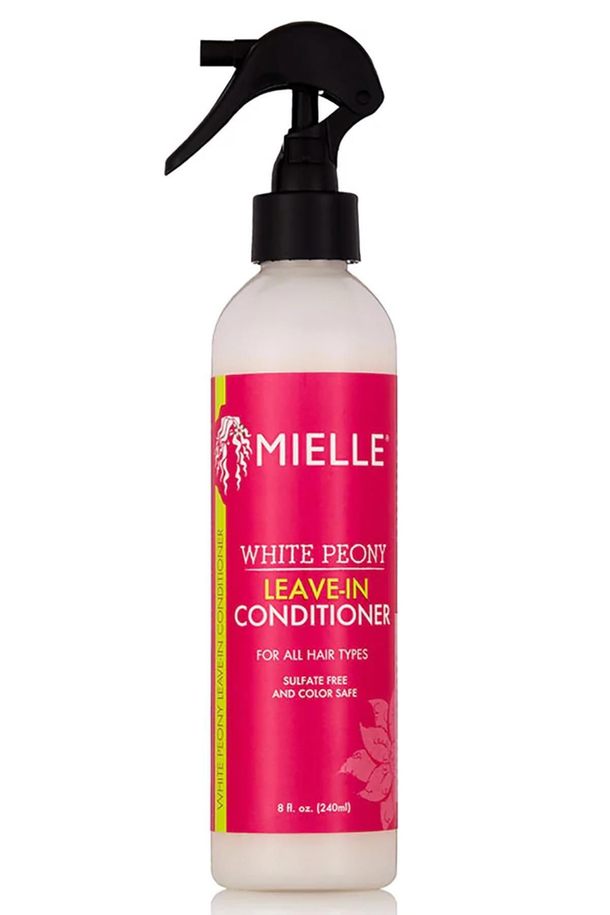 Mielle White Peony Leave-In Conditioner for Natural Hair - 3.4 Fl Oz Hydrating & Detangling Treatment - Sulfate Free & Paraben Free - Perfect for Curly, Coily & Dry Hair Types - Daily Moisturizing Hair Care