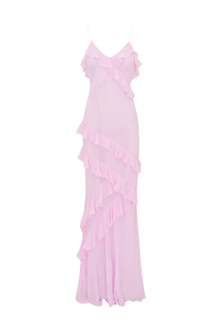 Rialto Pastel Maxi Dress for Women - Flowy Summer Beach Dress with Pockets | Perfect for Vacations, Weddings & Outdoor Events