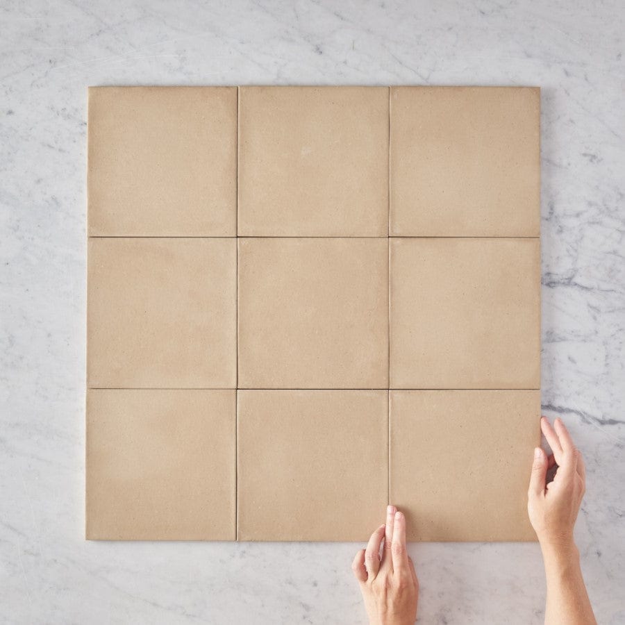 Premium Tamarama Beige Square Tile - 12x12 Inch Porcelain Floor & Wall Tile - Waterproof & Durable for Bathroom, Kitchen & Living Room Decoration