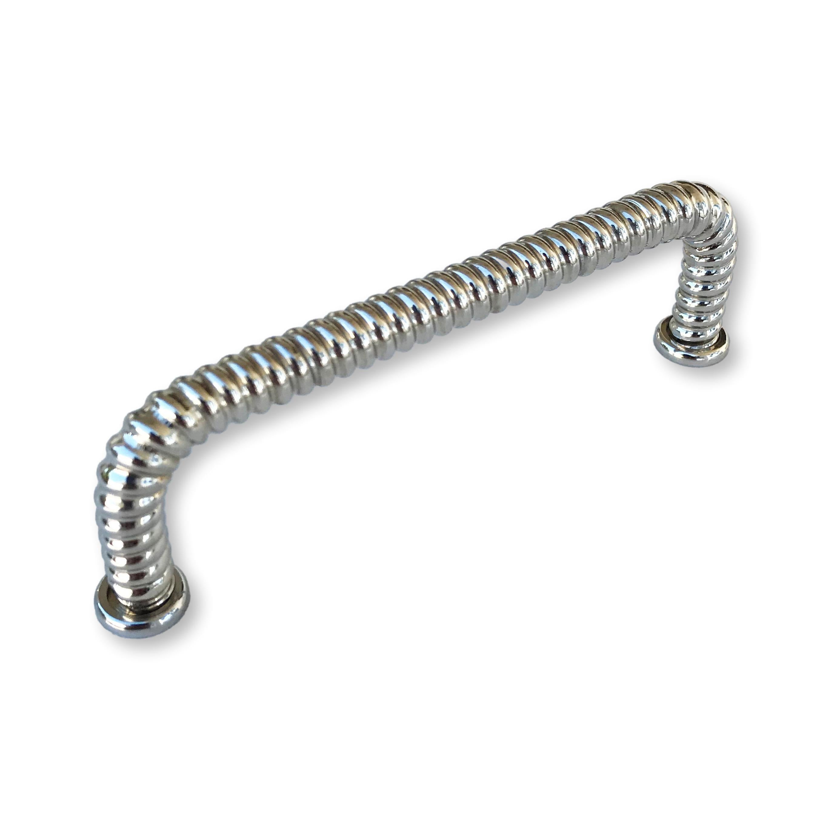 Polished Nickel Rope Drawer Pulls - Elegant Cabinet Handles for Kitchen, Bathroom & Furniture (Set of 10) - Perfect for Modern Home Decor and DIY Upgrades