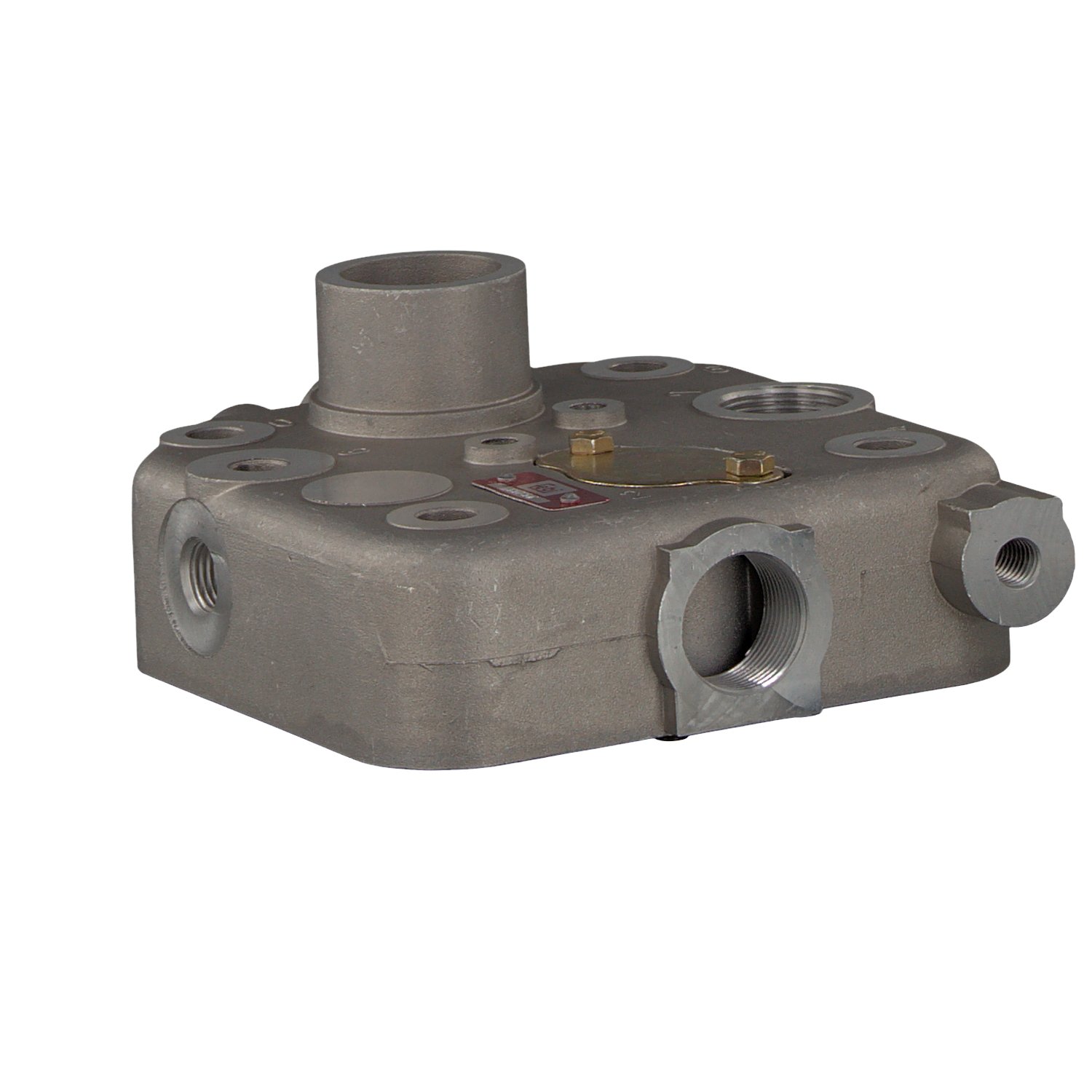 febi bilstein 35756 Air Compressor Cylinder Head - No Valve Plate Included - Replacement Part for Industrial & DIY Air Compressors - Pack of 1 - Perfect for Repair & Maintenance