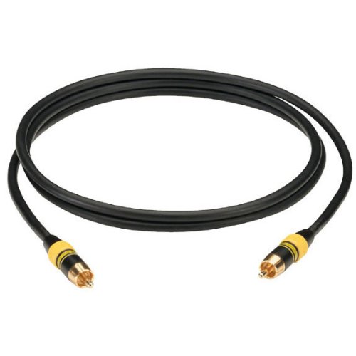 Black Box Deluxe Video Cable - High-Quality RCA Male to Male Connector, 50ft (15.2m) Length for Home Theater, Gaming & AV Systems