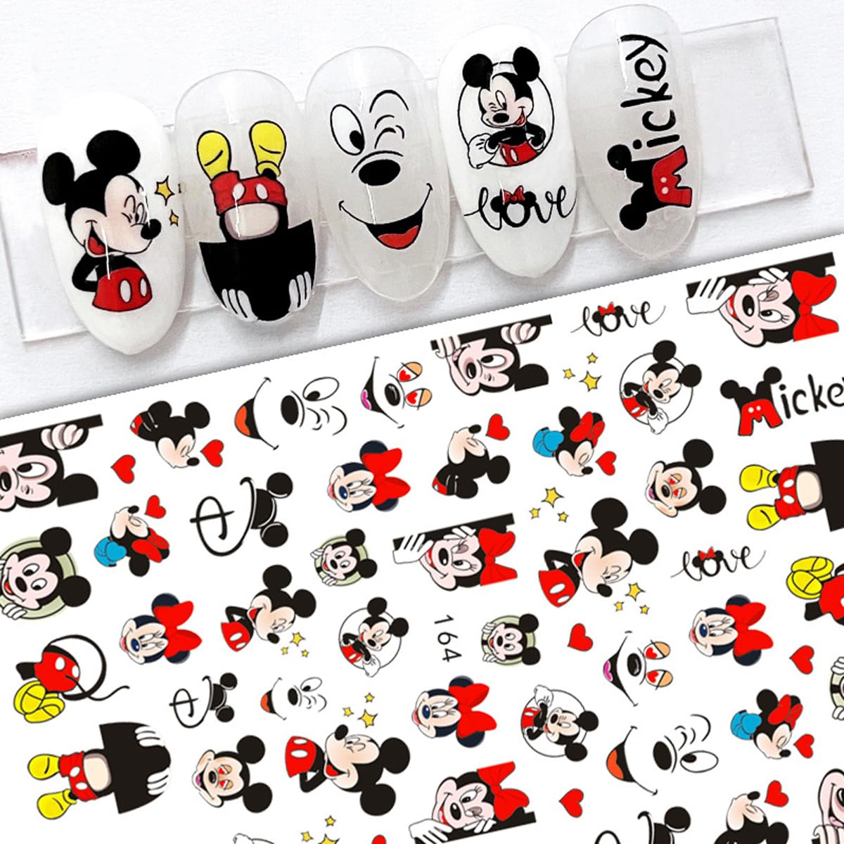 8 Pcs Cute Cartoon 3D Self-Adhesive Nail Art Stickers Decals for Women & Girls - DIY Nail Design Decoration Accessories | Perfect for Parties, Weddings, and Daily Nail Art