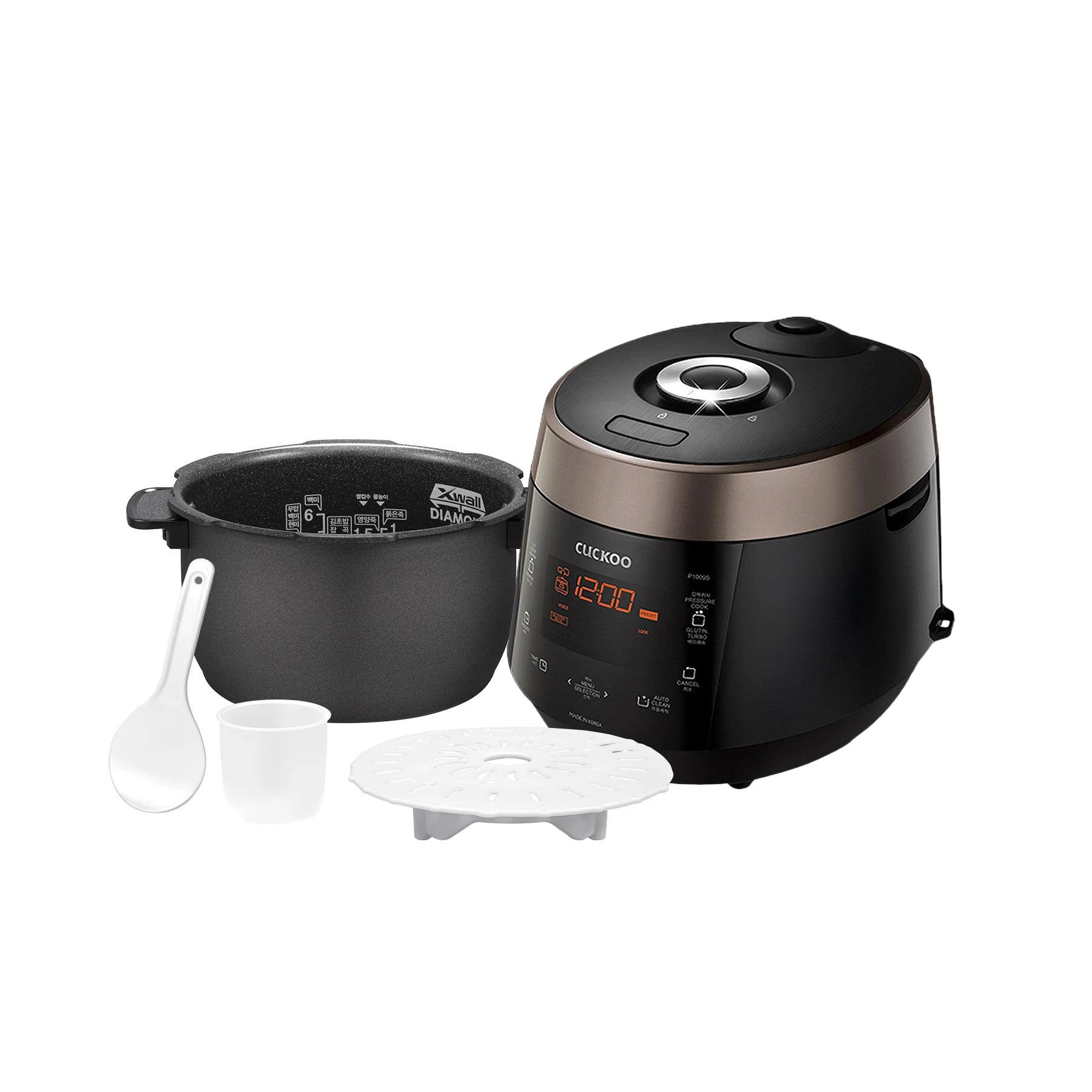10 Cup HP Pressure Rice Cooker (CRP P1009S) - Fast & Even Cooking for Perfect Rice, Stews & More | Ideal for Family Dinners, Meal Prep & Asian Cuisine