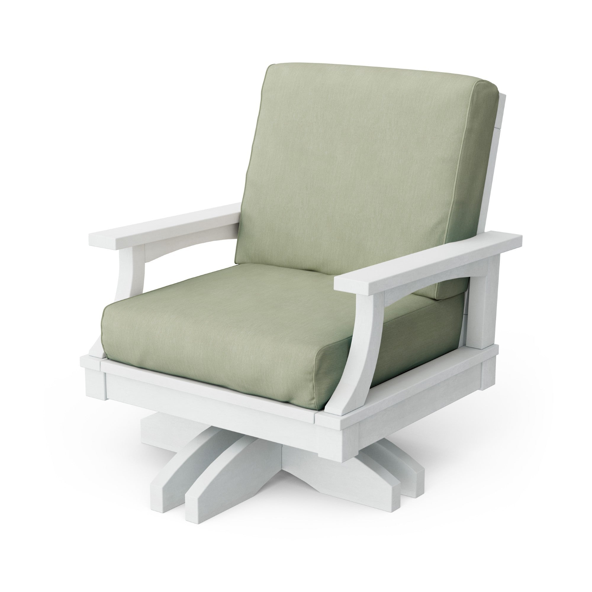 Heritage Deep Seating Swivel Chair - 360° Rotating Patio Lounge Chair with Cushions, Weather-Resistant Outdoor Furniture for Garden, Poolside & Backyard Relaxation
