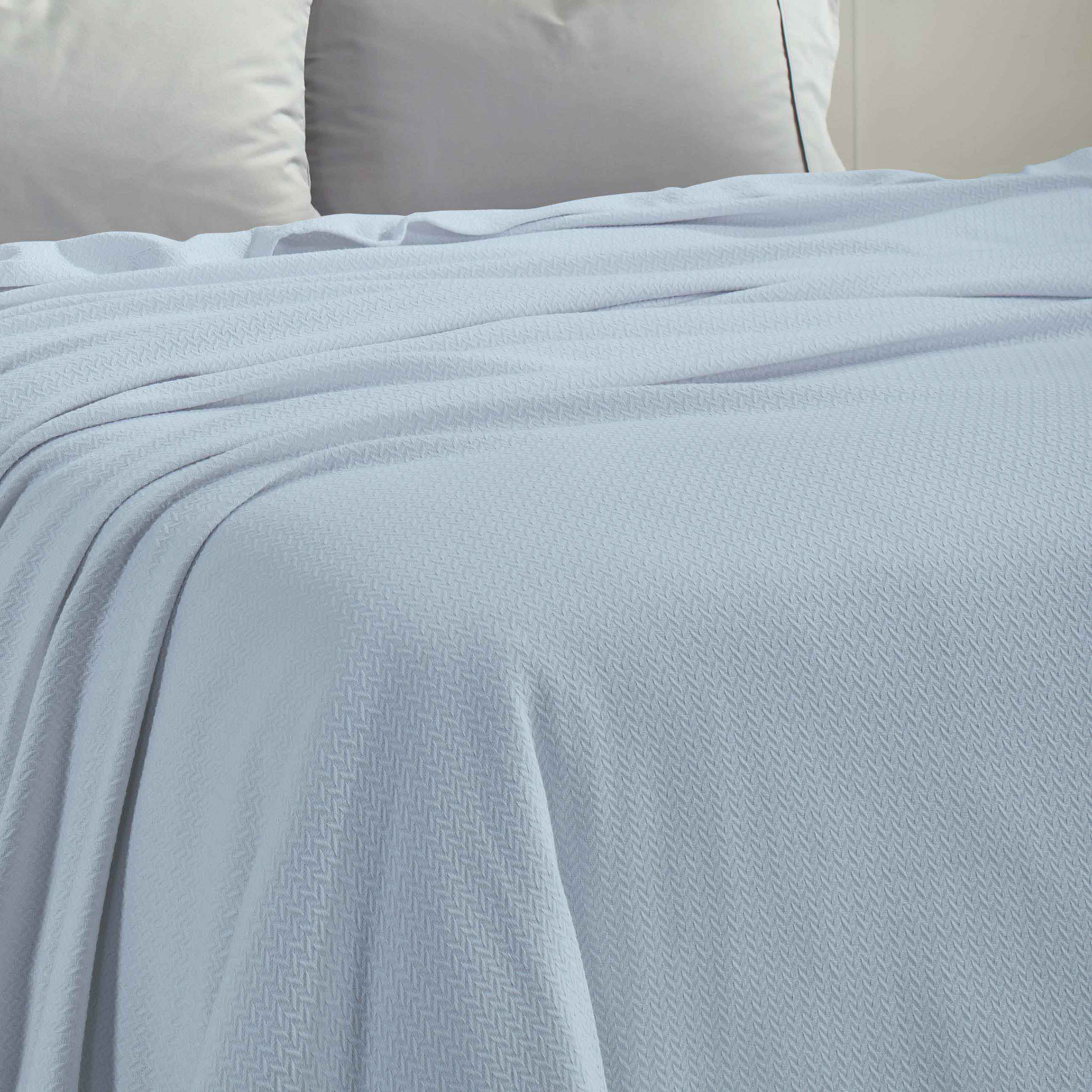 Premium Nobel Cotton Textured Chevron Lightweight Woven Blanket - Soft & Breathable Throw for Sofa, Bed, and Outdoor Picnics - Cozy Home Decor & Travel Companion