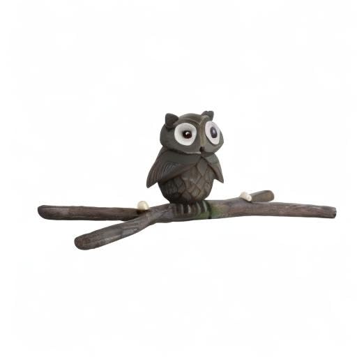 6.5-inch Owl Planter Fountain - Handmade Resin Outdoor Water Feature Statue for Garden, Patio & Yard Decor | Perfect for Bird Lovers & Nature-Themed Landscaping