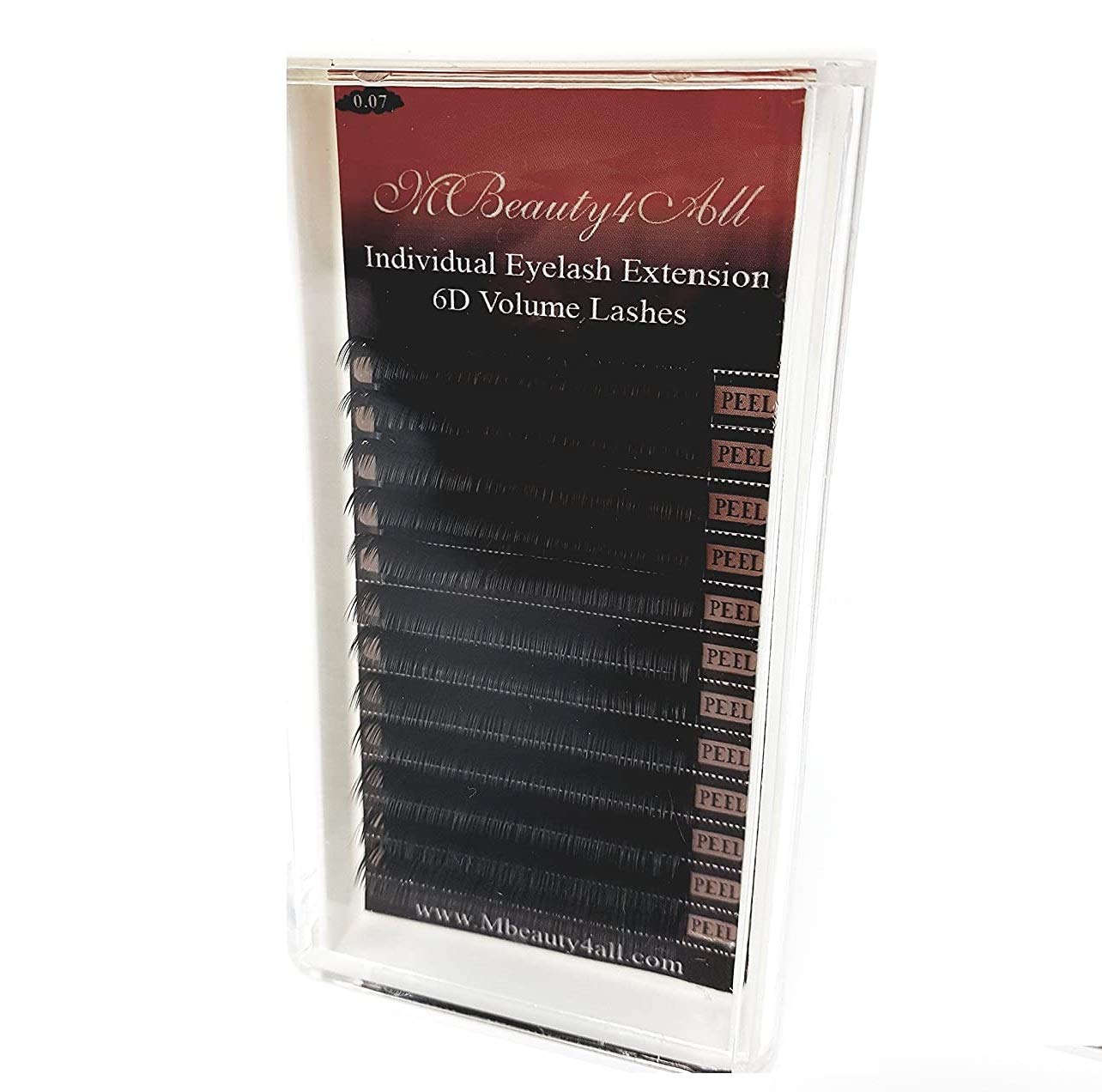 MBeauty4all 0.07mm D-Curl (15mm) Silk XD Volume Lash Extensions - Semi Permanent Individual False Eyelashes for Natural & Dramatic Look | Perfect for Weddings, Parties & Special Occasions