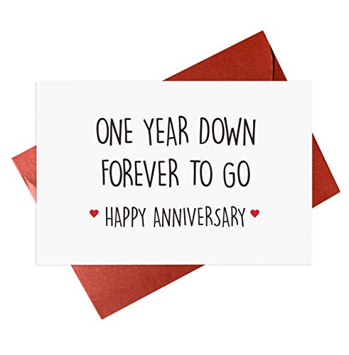1st Year Wedding Anniversary Card