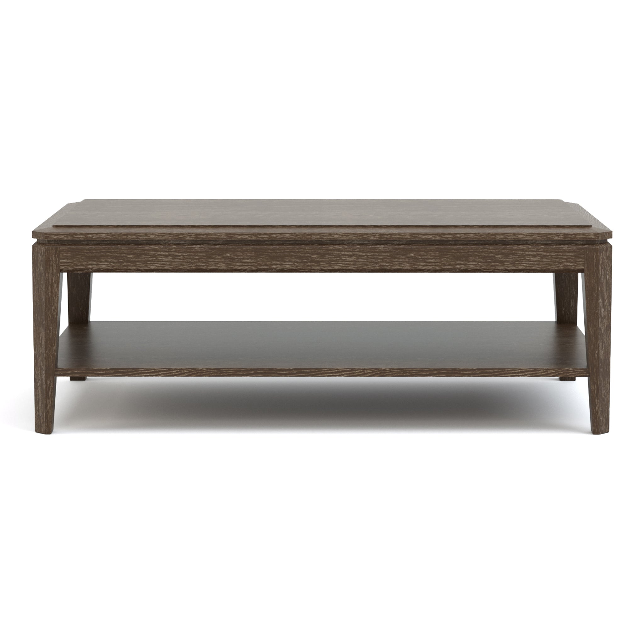 Modern Rectangular Cocktail Table - Stylish Living Room Coffee Table with Storage Shelf | Perfect for Small Spaces, Apartments & Lounge Areas