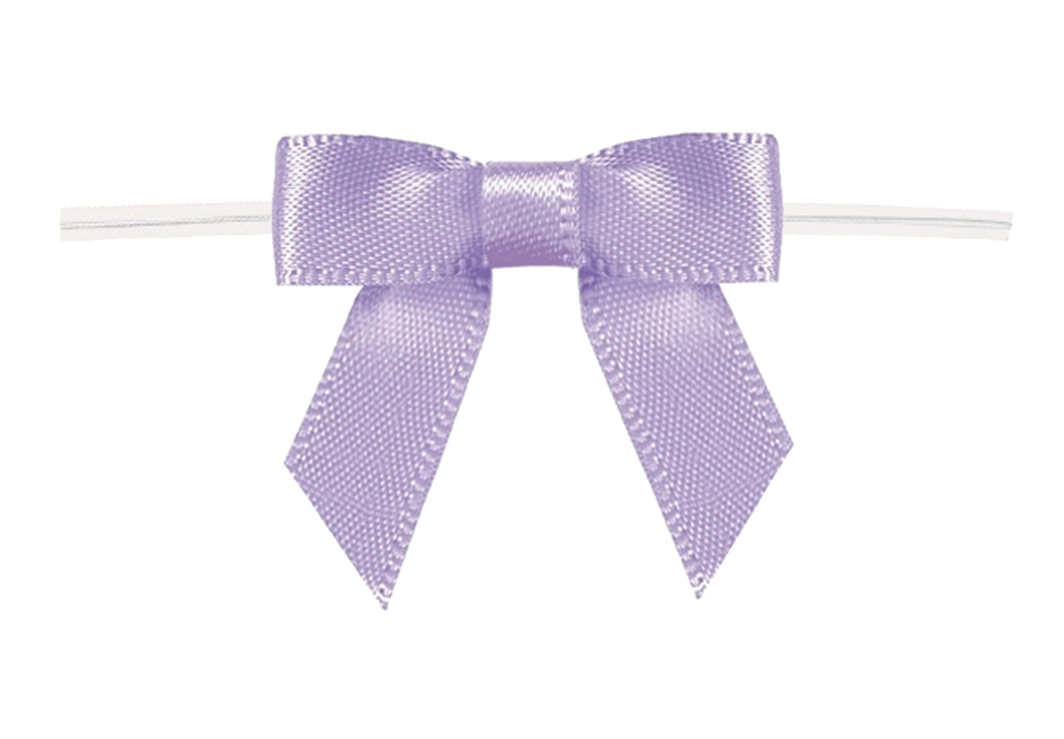 50 Pack Thistle Gift Bows with Twist Ties for Bakery, Candy, Lollipop & Cello Bags - Perfect for Party Favors, Wedding Decorations & Gift Wrapping