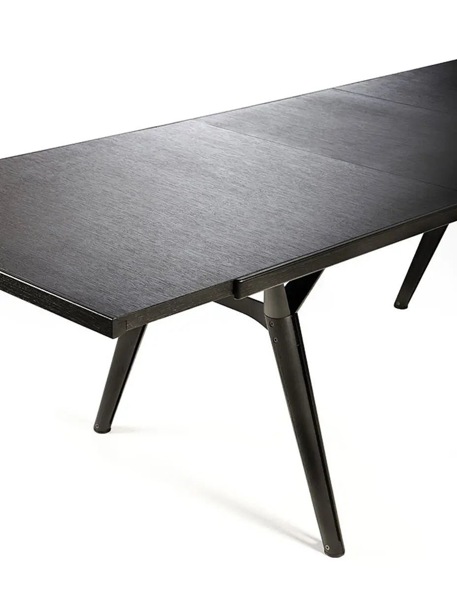 Extendable Dining Table by Bross - Expandable Wooden Table for 6 to 10 People, Perfect for Family Gatherings & Dinner Parties
