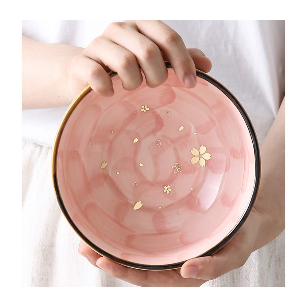 2-Piece Rotten Cherry Ceramic Salad Bowls - Cute Breakfast & Dessert Bowls for Home, Fruits, Snacks | Perfect for Dining, Entertaining & Kitchen Decor