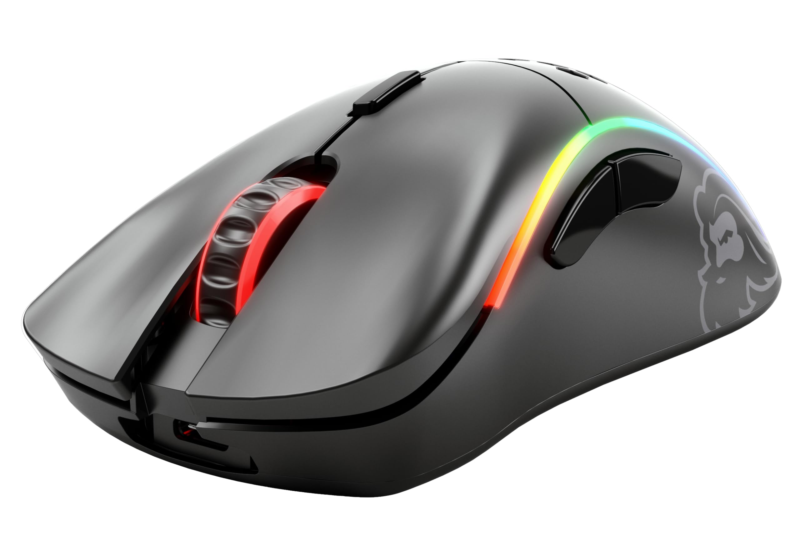 Glorious Model D Wireless Gaming Mouse - Ultra Lightweight 69g, 2.4GHz Lag-Free Wireless, 71-Hour Battery Life, RGB Lighting, BAMF Sensor, Ergonomic Design, 6 Programmable Buttons - Matte Black - Perfect for FPS, MOBA & PC Gaming