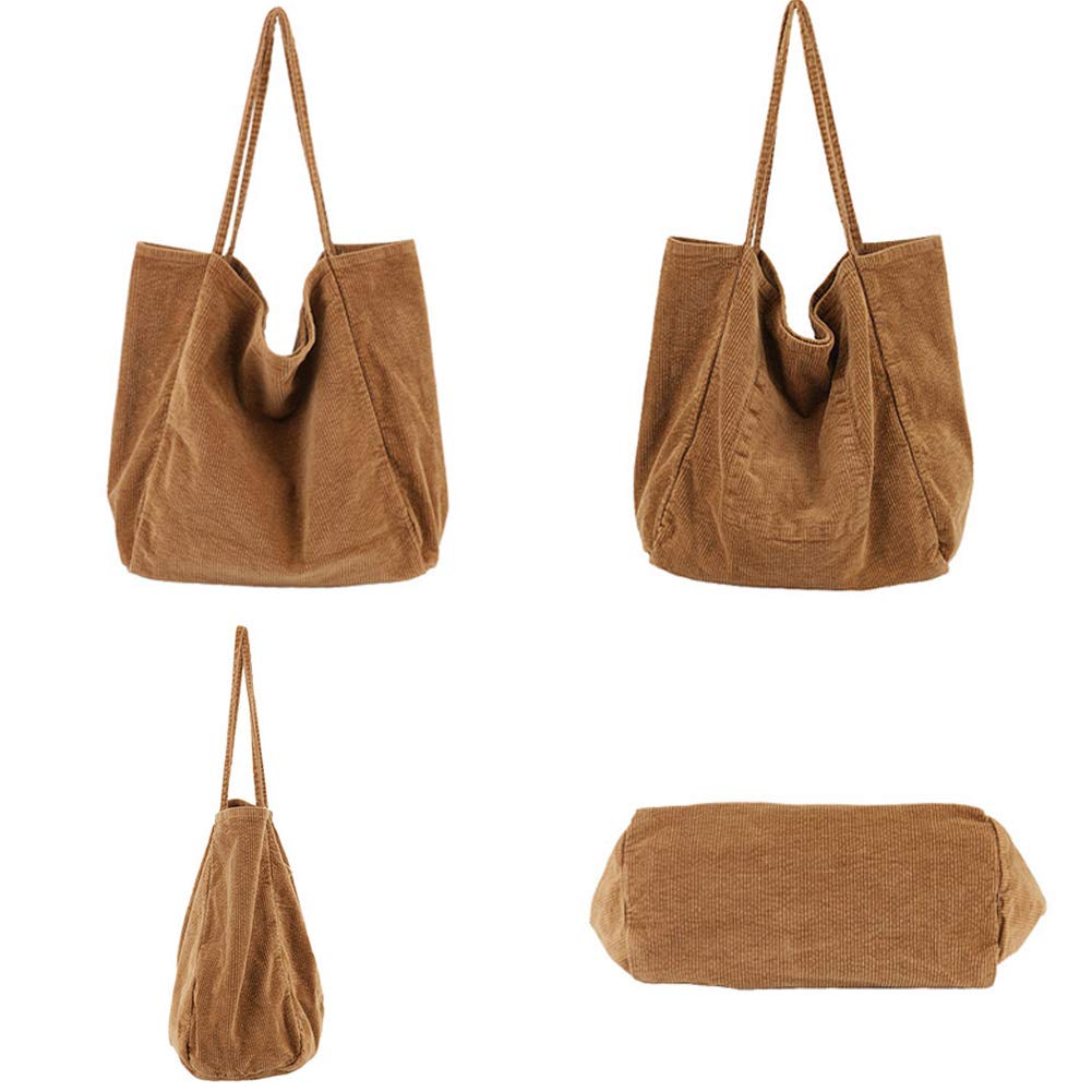 Stylish Women's Corduroy Shoulder Bag - Fashionable Handbag for Work & Daily Use | Hobo Tote Purse Perfect for Office, Shopping & Travel