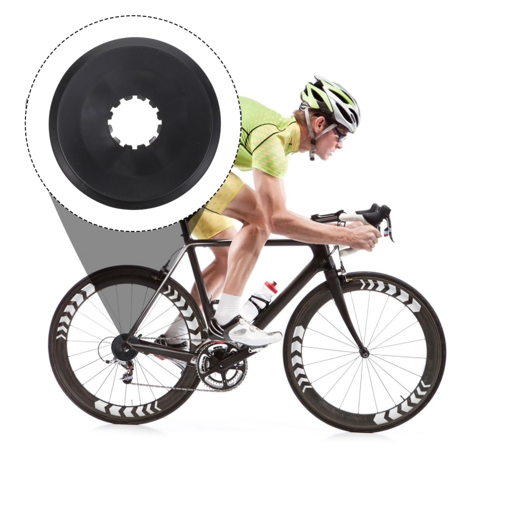 Mountain Bike Cassette Guard - Durable Rotary Freewheel Protector & Sprocket Cover for Bicycle Drivetrain Protection | Ideal for Trail Riding, Downhill & Urban Cycling