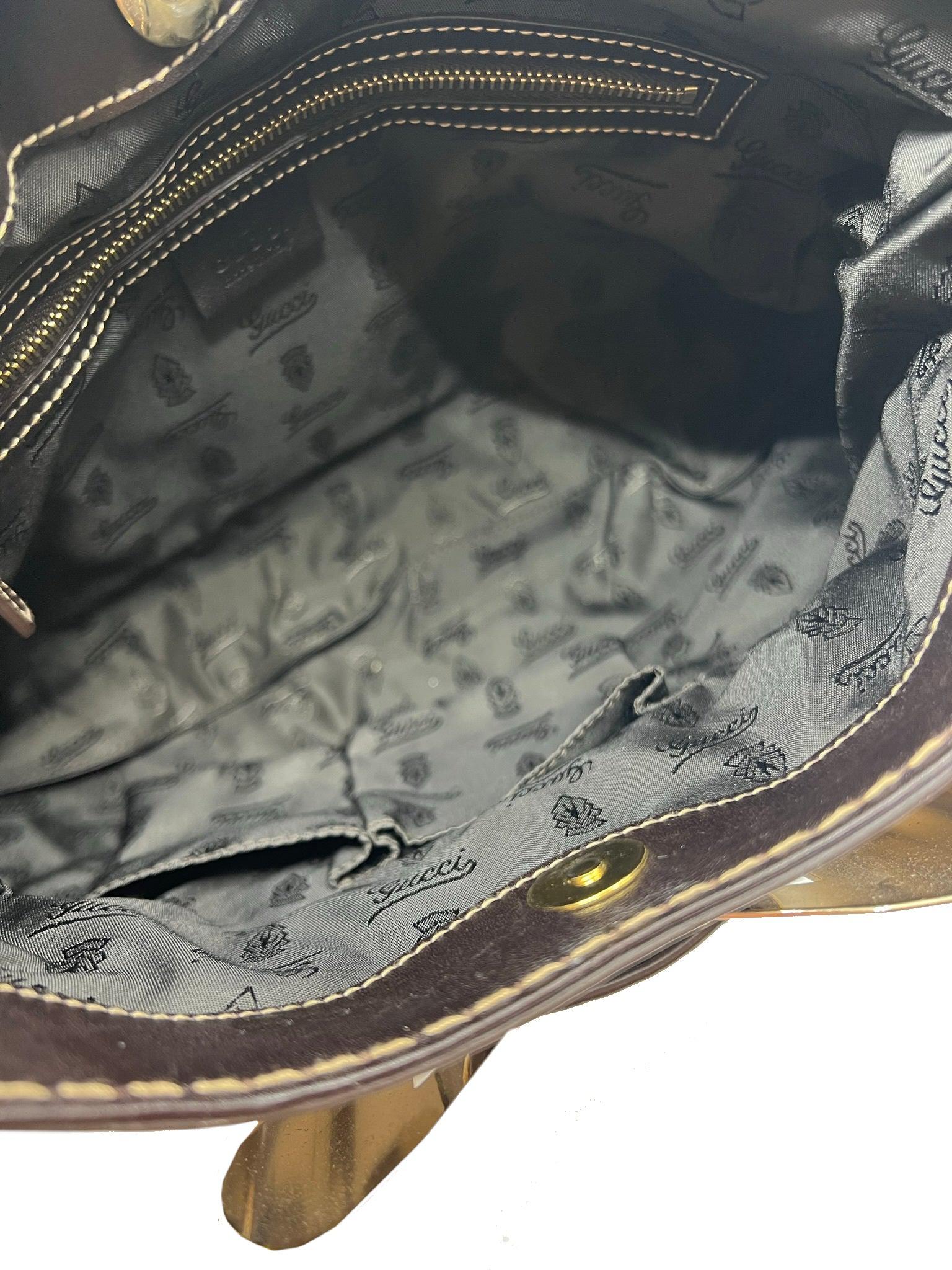 GUCCI Dialux Queen Leather Hobo Bag for Women - Luxury Designer Handbag for Work, Travel & Everyday Use