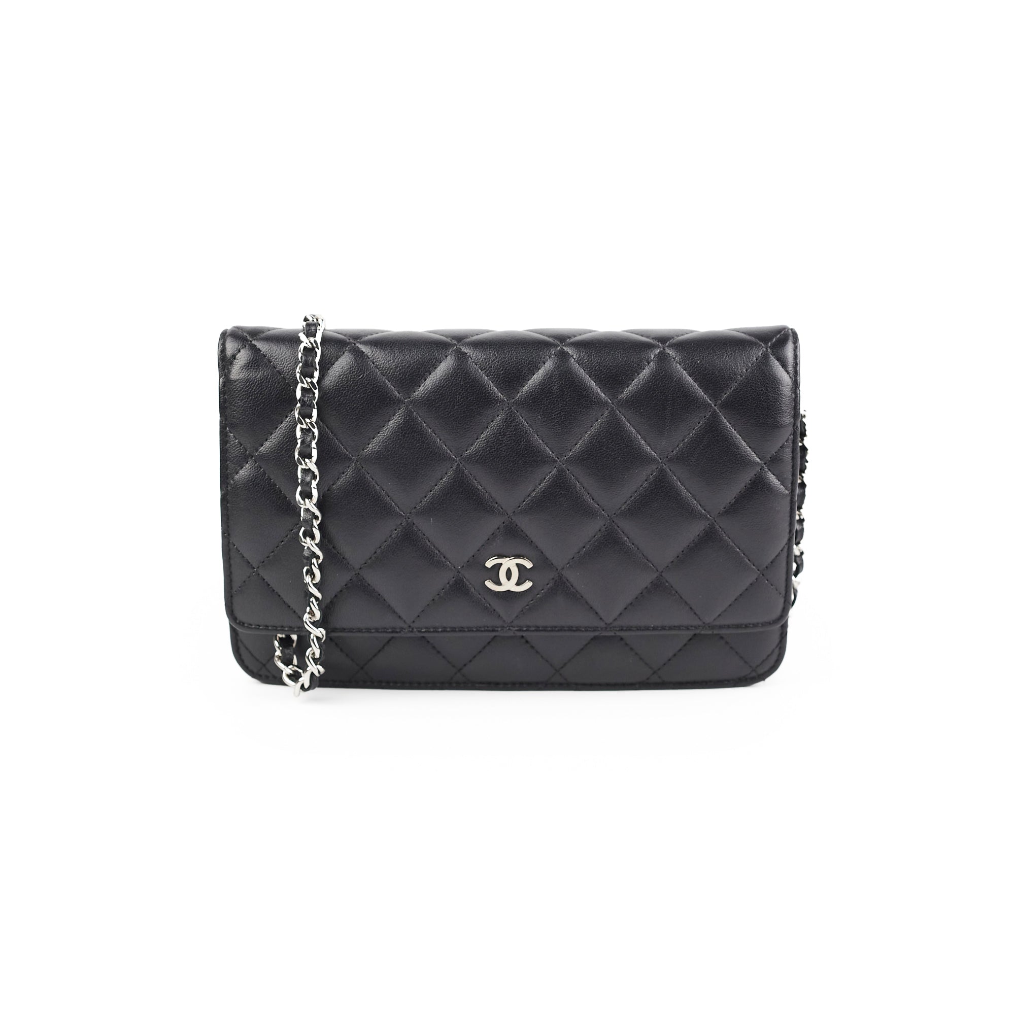 Chanel Lambskin Black Wallet On Chain WOC - Luxury Crossbody Bag for Women, Perfect for Evening Parties & Daily Use