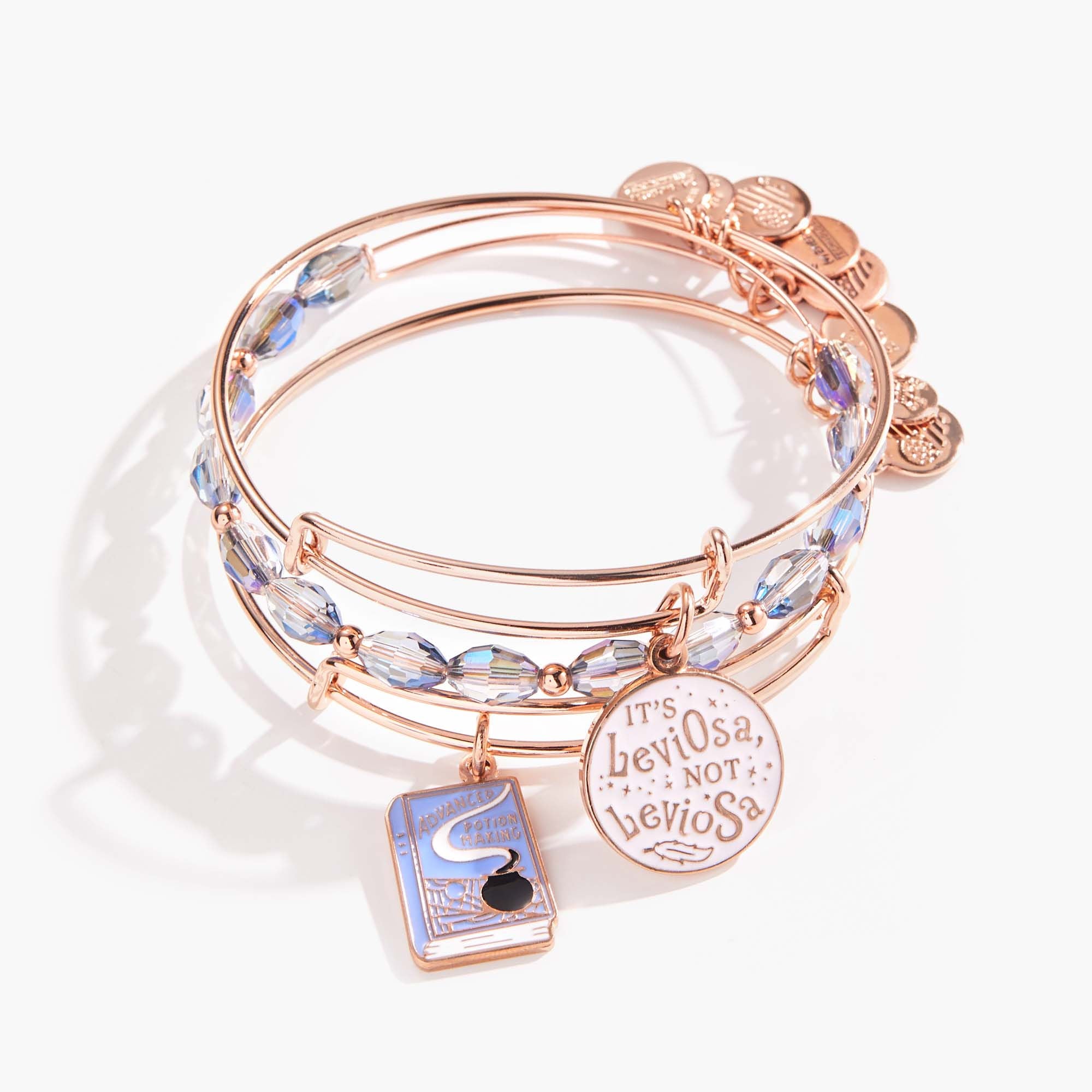 Harry Potter™ Hermione Granger Bangle Bracelets - Set of 3 Magical Jewelry for Fans, Witches & Cosplay | Perfect for Halloween, Movie Nights & Gift Giving