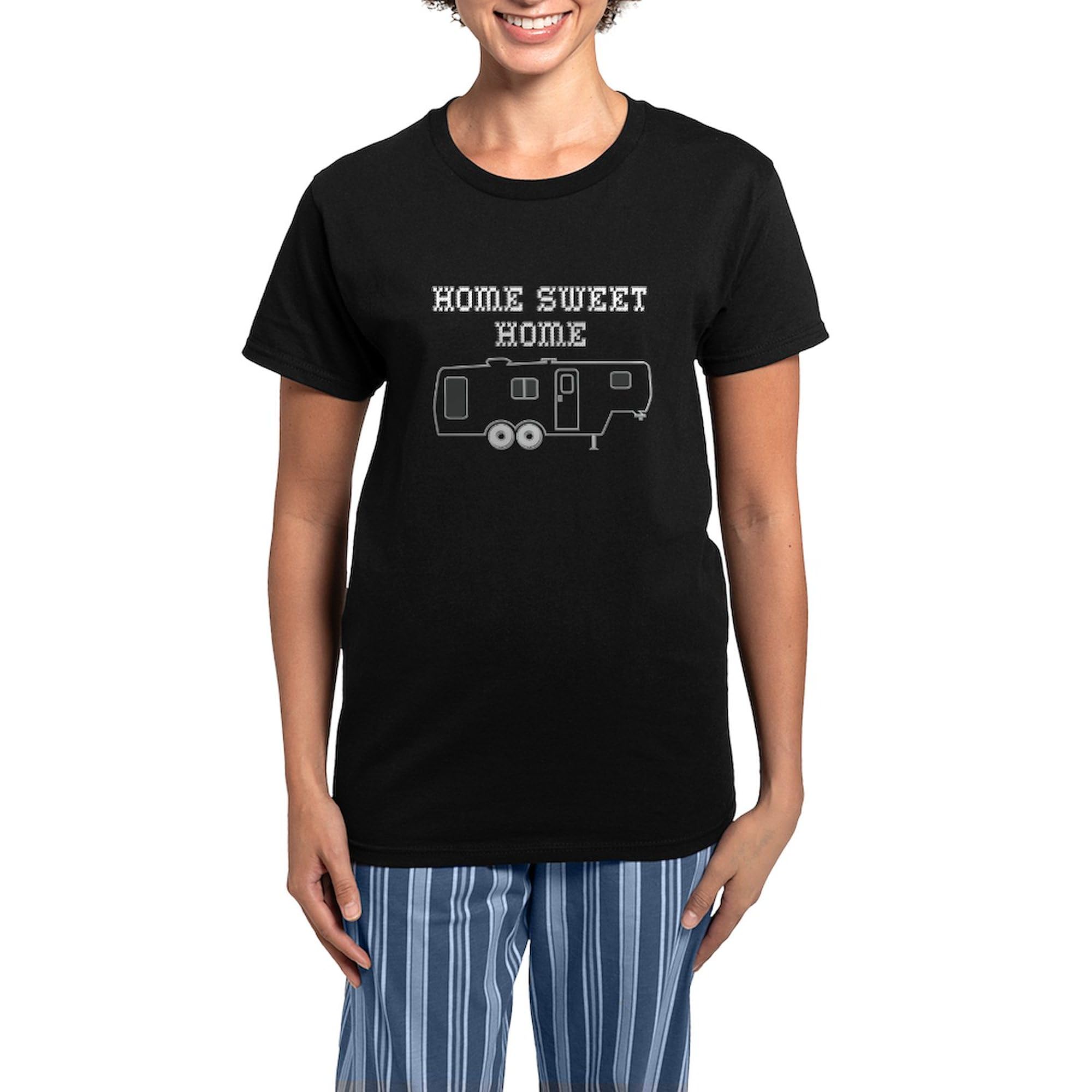 Home Sweet Home Fifth Wheel Women's Dark Pajamas - Cozy Sleepwear for RV & Camping Lovers - Perfect for Travel, Relaxation & Gift Giving