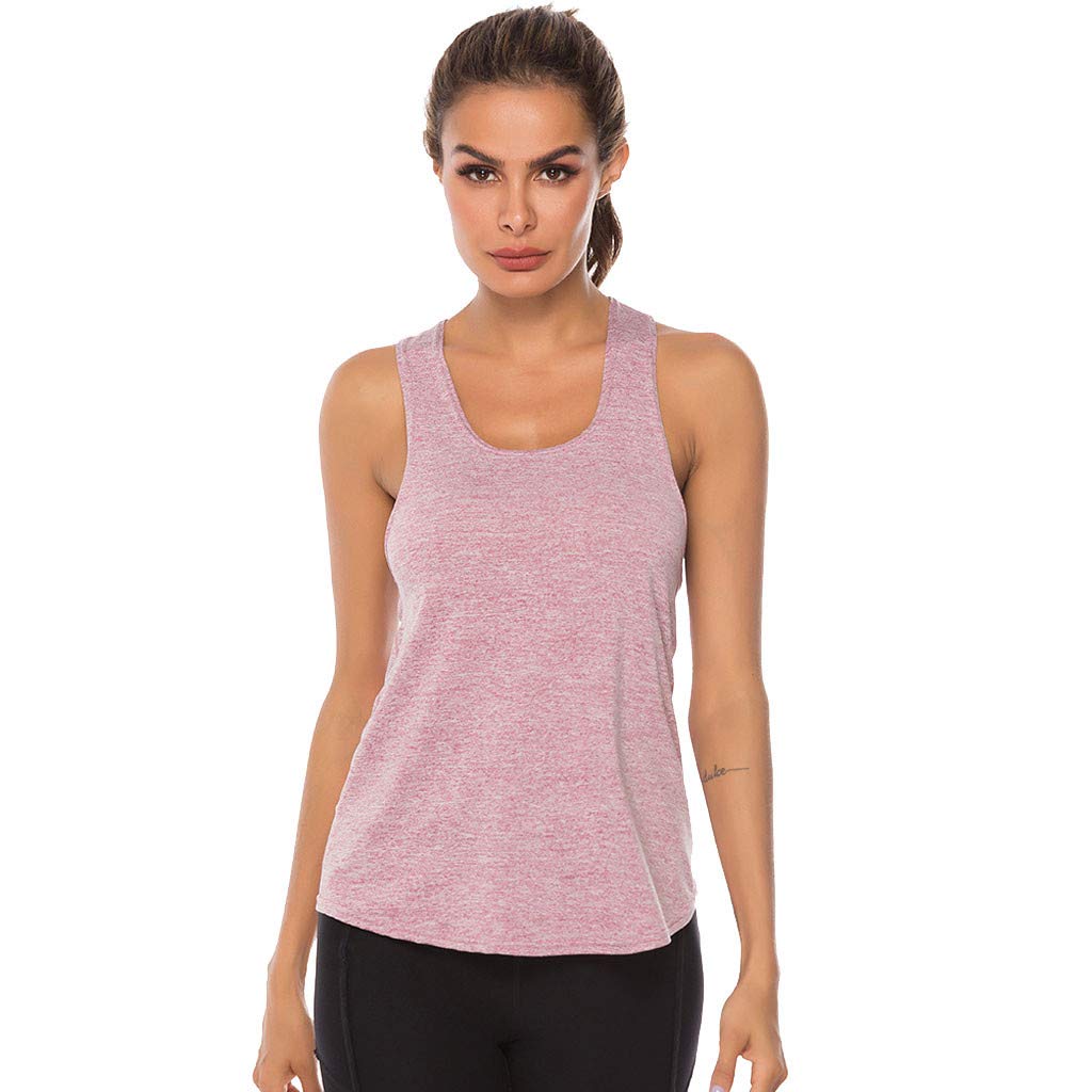 Women's Quick-Dry Fitness Tank Top - Breathable Athletic Yoga Shirt for Running, Gym & Workouts - Sporty Casual Wear for Active Lifestyles