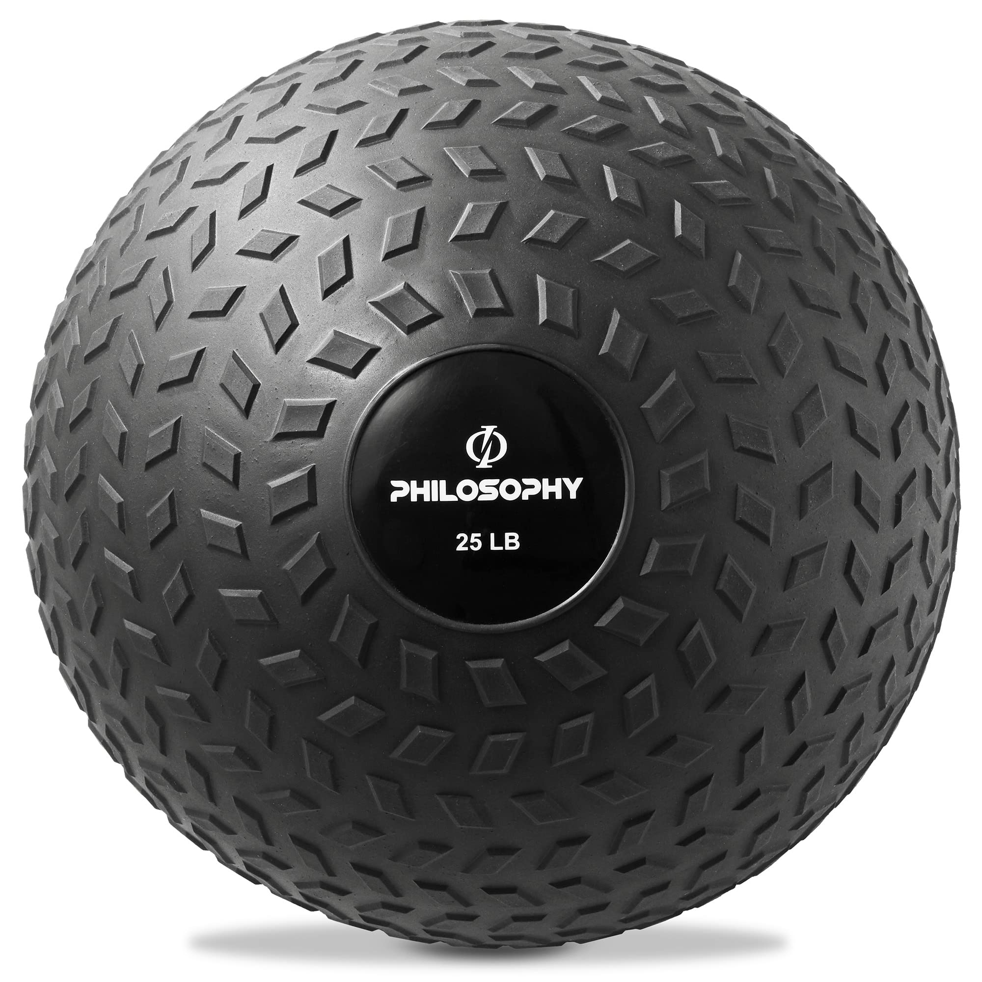 Philosophy Gym Slam Ball - Weighted Fitness Medicine Ball with Easy Grip Tread for CrossFit, Strength Training & Home Workouts