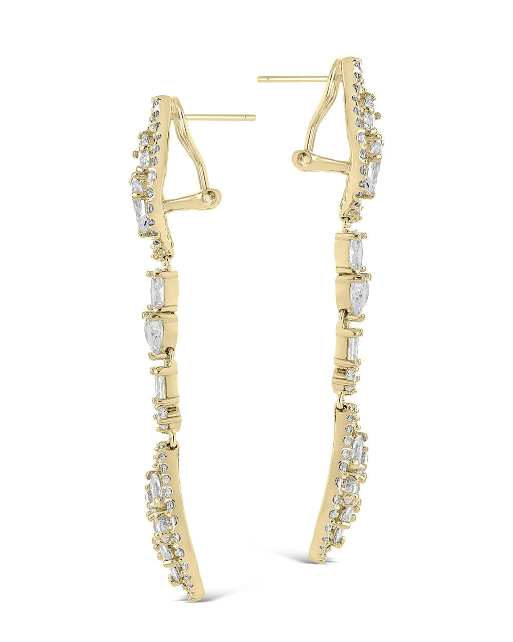 Mariah CZ Drop Earrings for Women - Sparkling Cubic Zirconia Dangle Earrings - Perfect for Parties, Weddings & Evening Events