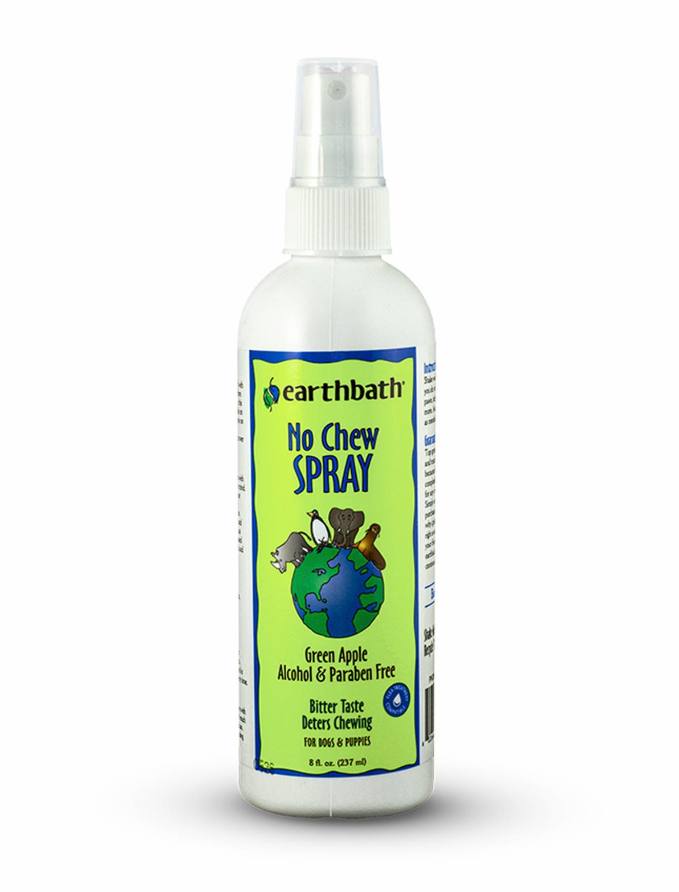 Earthbath Bitter Apple No Chew Spray for Dogs - 8oz (237ml) | Stop Chewing & Licking | Safe Training Aid for Furniture, Shoes & Wires | Puppy Teething Solution