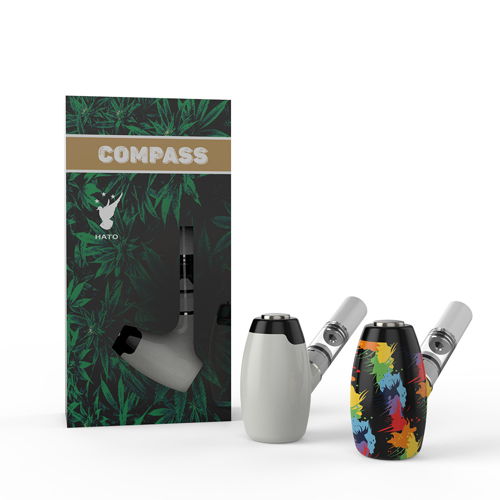 Hato Compass 510 Cartridge Vape Battery - 1000mAh Rechargeable E-Pipe for Smooth Vaping | Perfect for Discreet On-The-Go Use & Home Relaxation