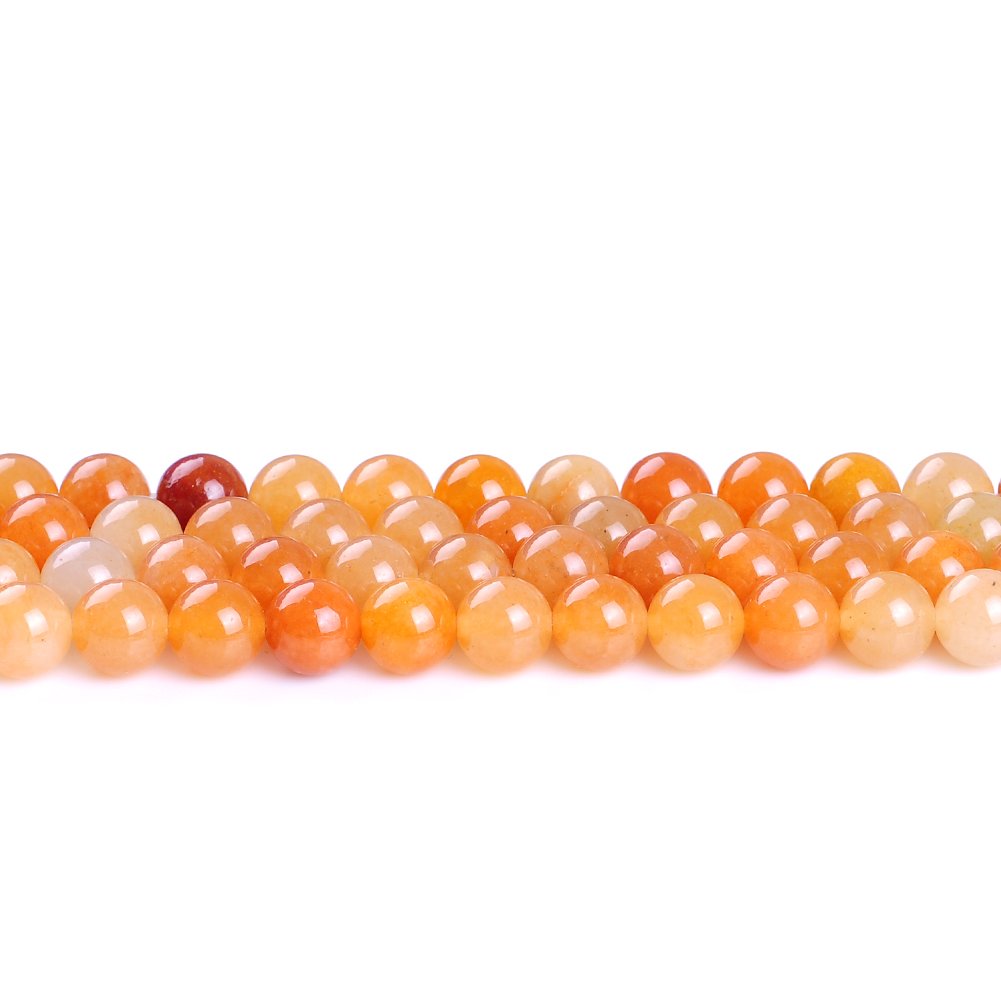 10mm Red Aventurine Beads for Jewelry Making - Natural Jasper Stone Round Beads (36pcs/Strand) - Perfect for DIY Bracelets, Necklaces & Healing Crystal Jewelry
