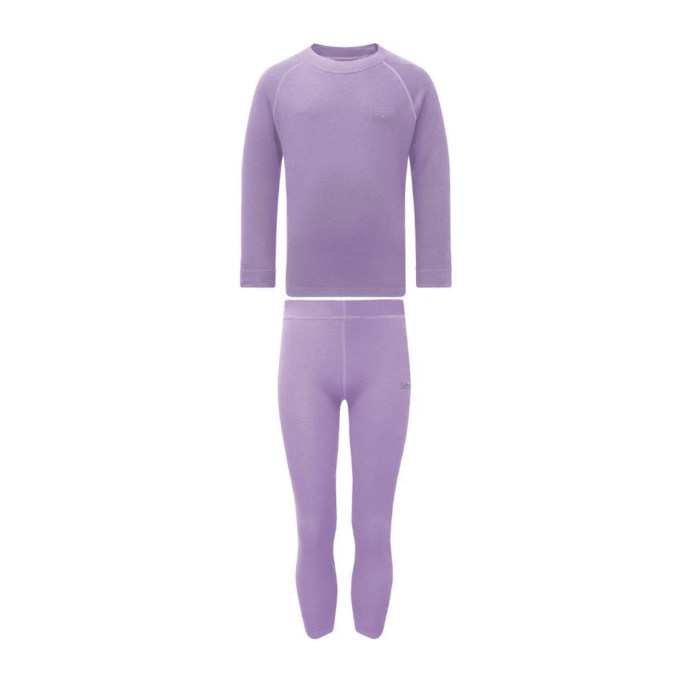 Steiner Soft Tec Active Thermal Top & Leggings Set for Women - Moisture Wicking, Breathable Workout Outfit in Lilac - Perfect for Yoga, Running & Winter Sports