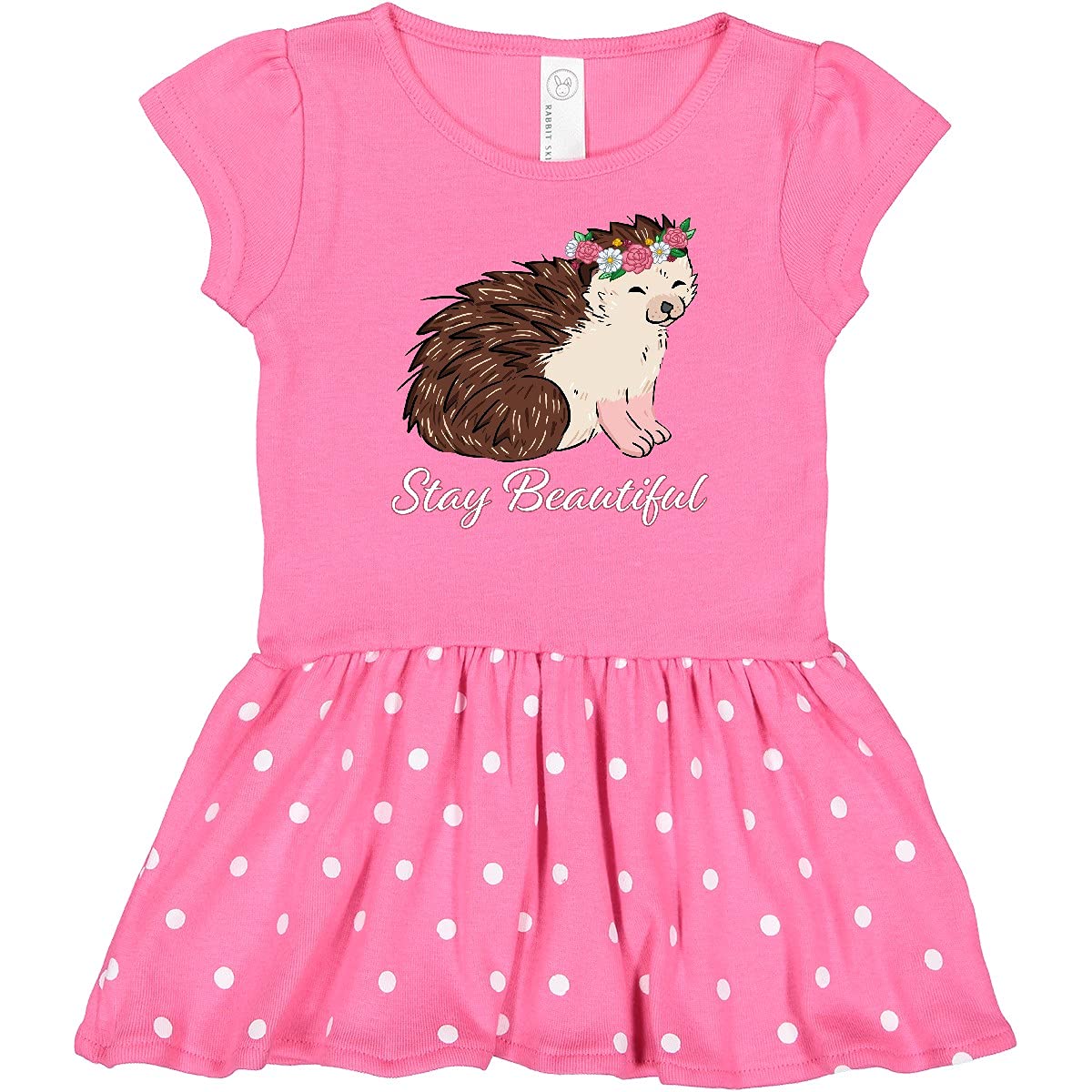 Stay Beautiful Flower Crown Hedgehog Dress for Baby Girls - Perfect for Parties & Photos